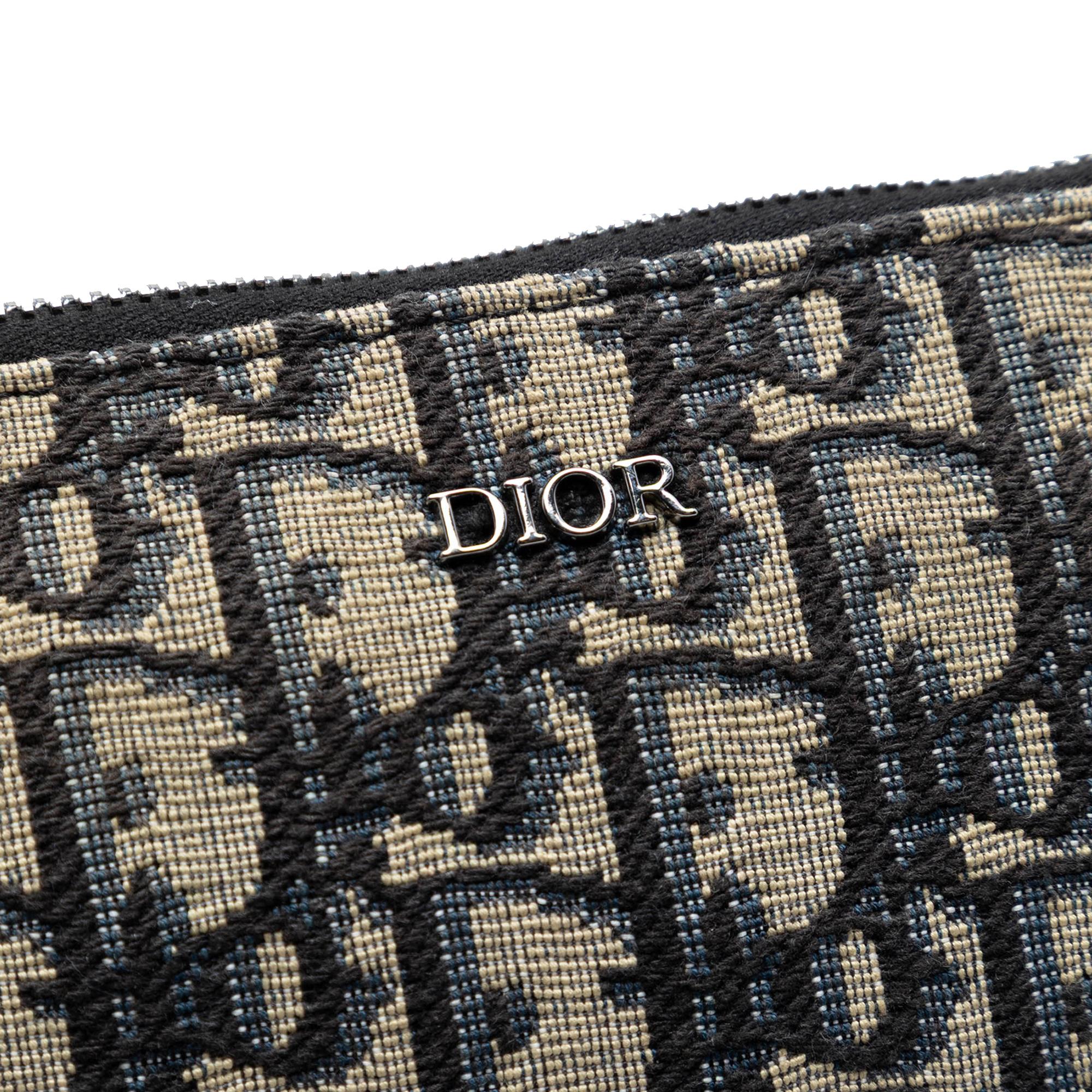 Dior Oblique Canvas A4 Zipped Pouch