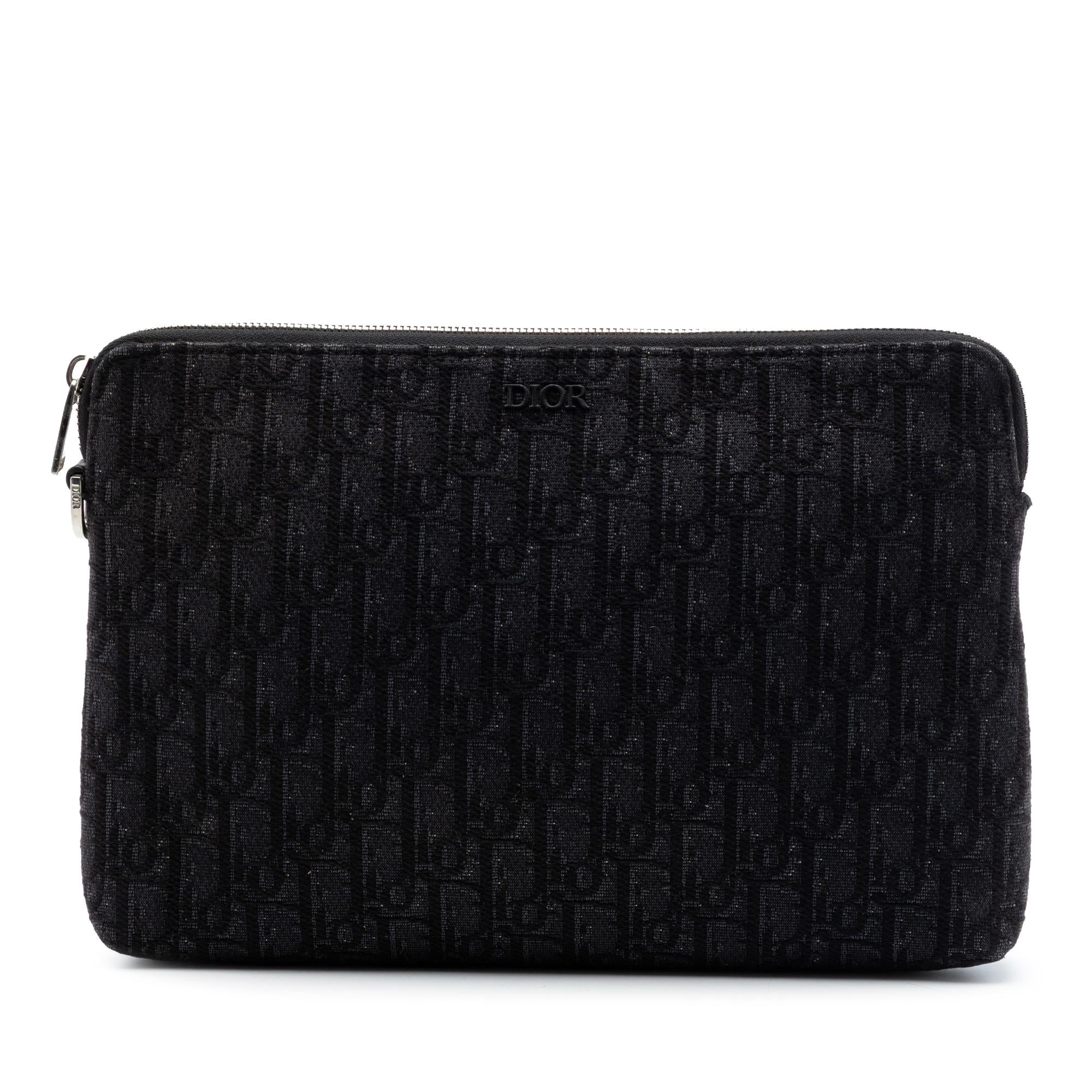 Dior Oblique Canvas A4 Zipped Pouch