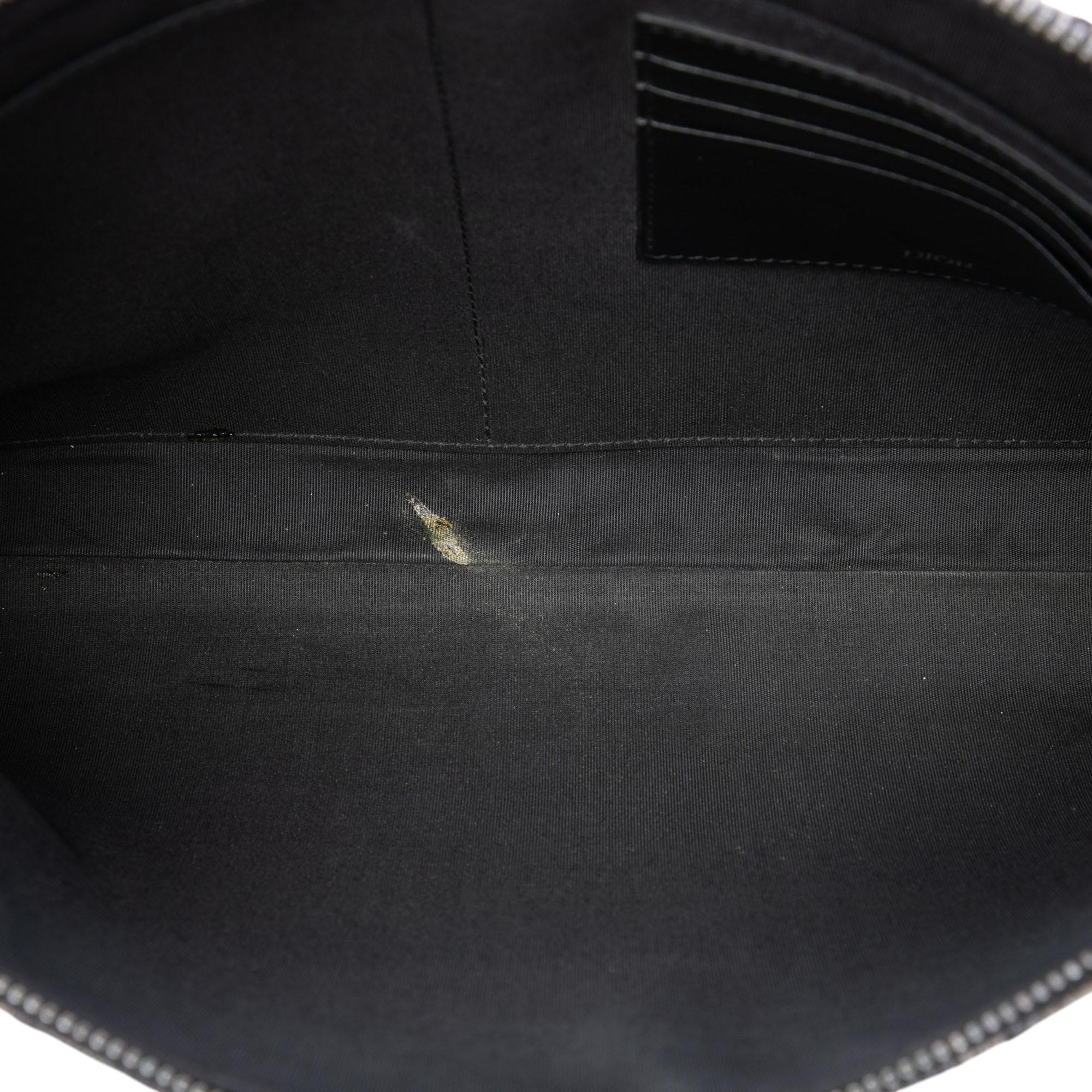 Dior Oblique Canvas A4 Zipped Pouch