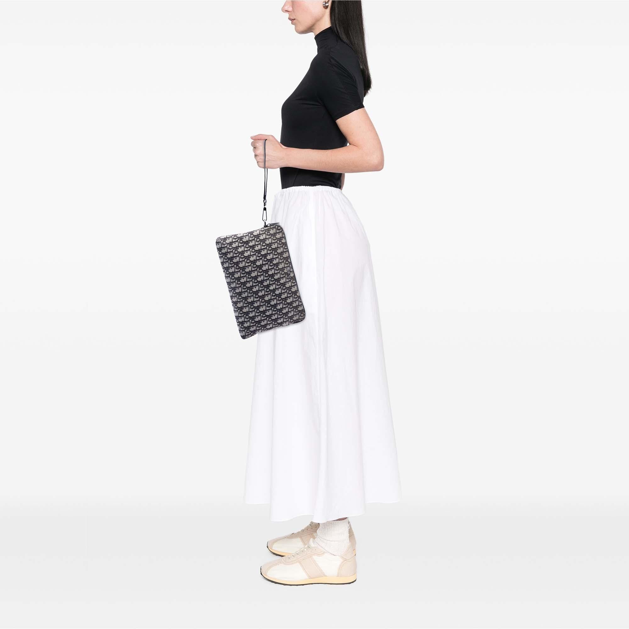 Dior Oblique Canvas A4 Zipped Pouch