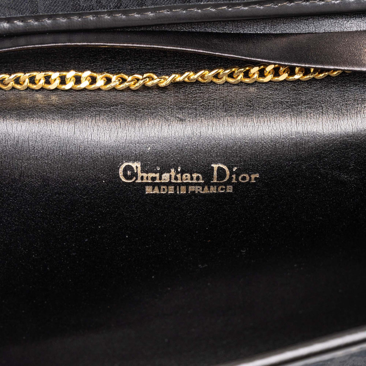 Dior Oblique Canvas Chain Shoulder Bag