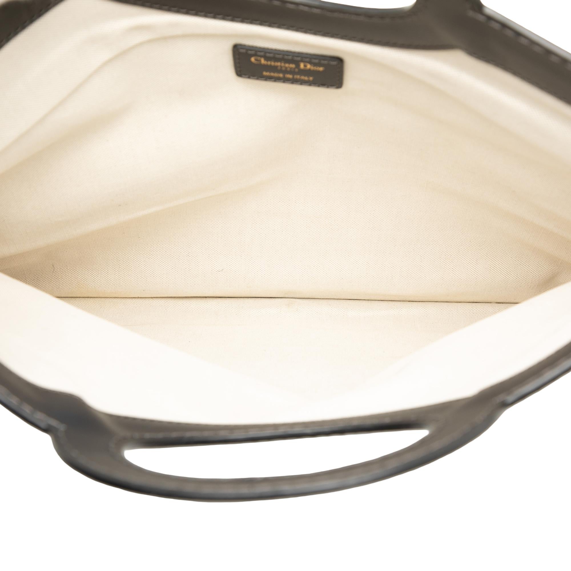 Dior Oblique Canvas Fold Over Clutch