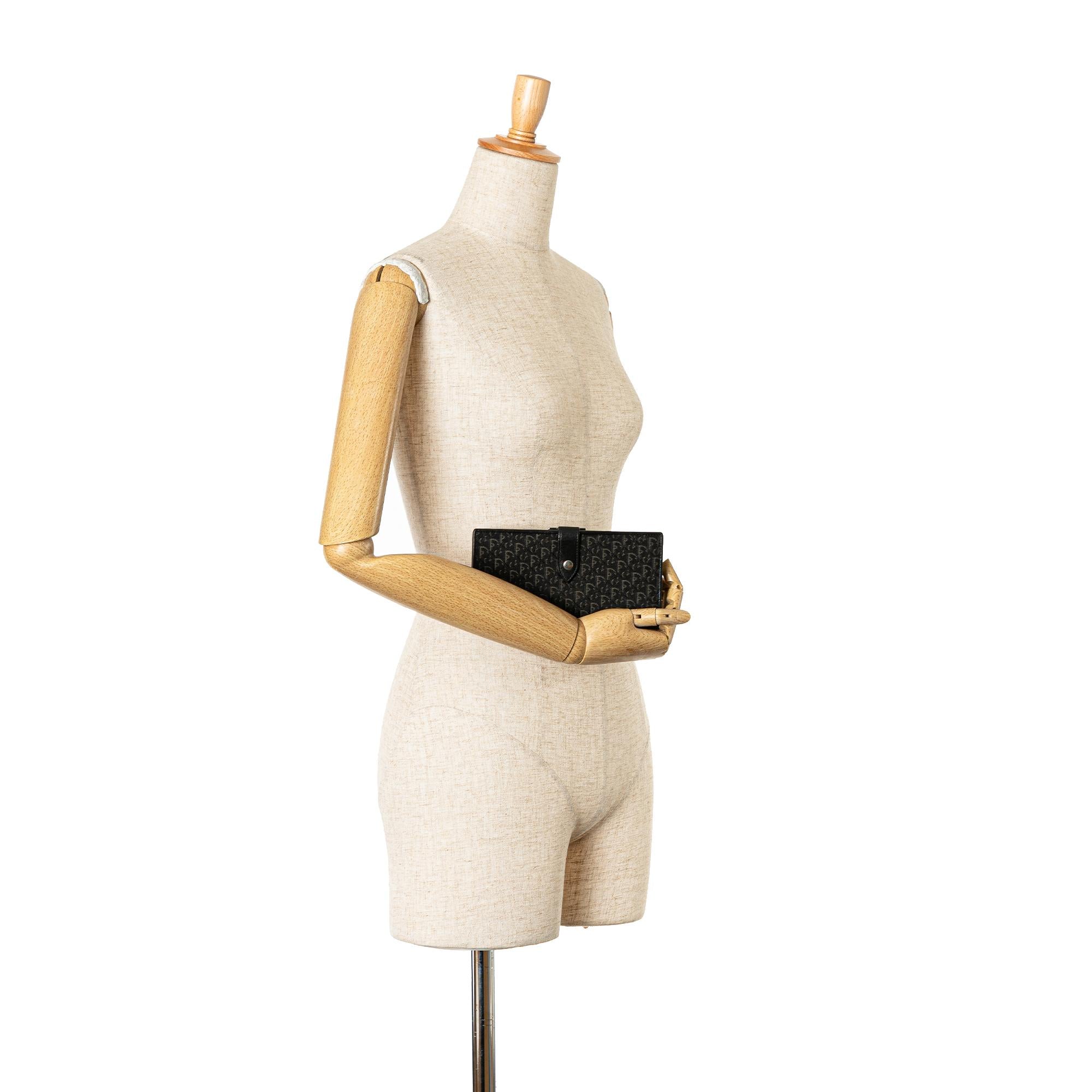 Dior Oblique Canvas French Long Wallet