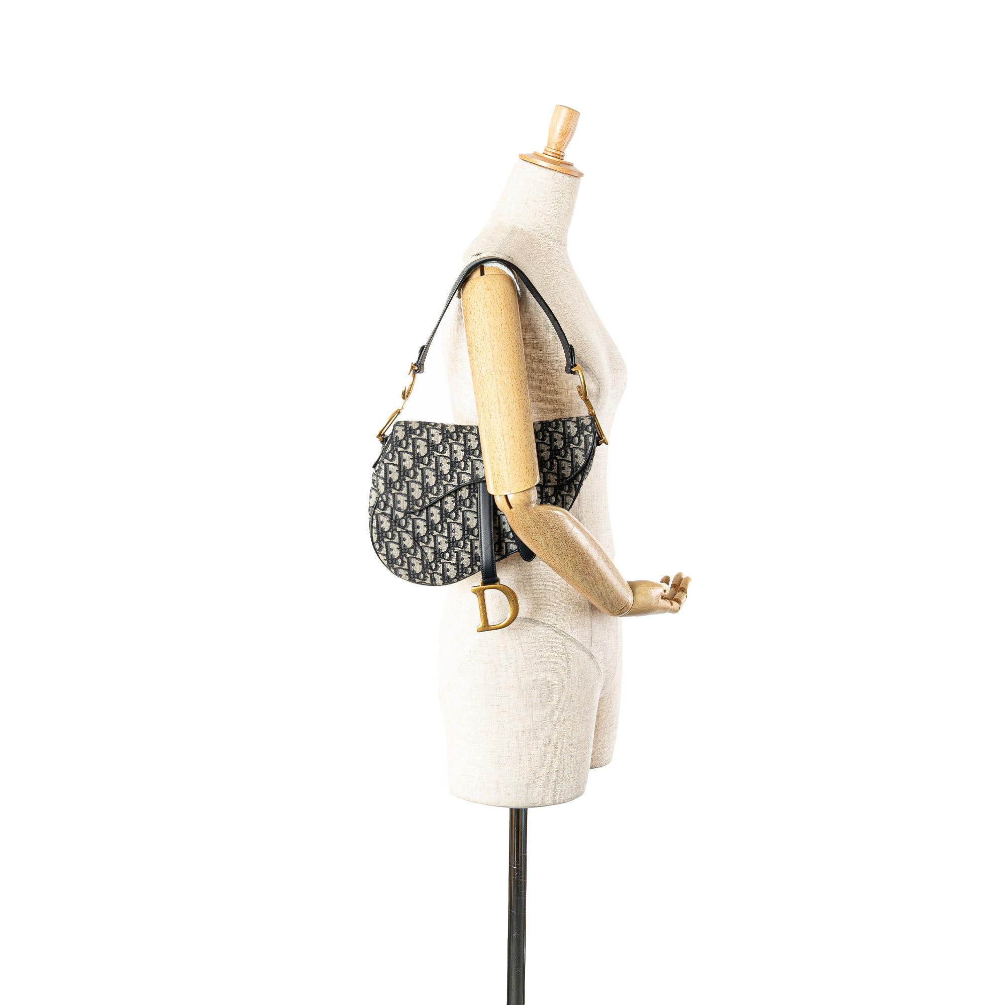 Dior Oblique Canvas Saddle Bag