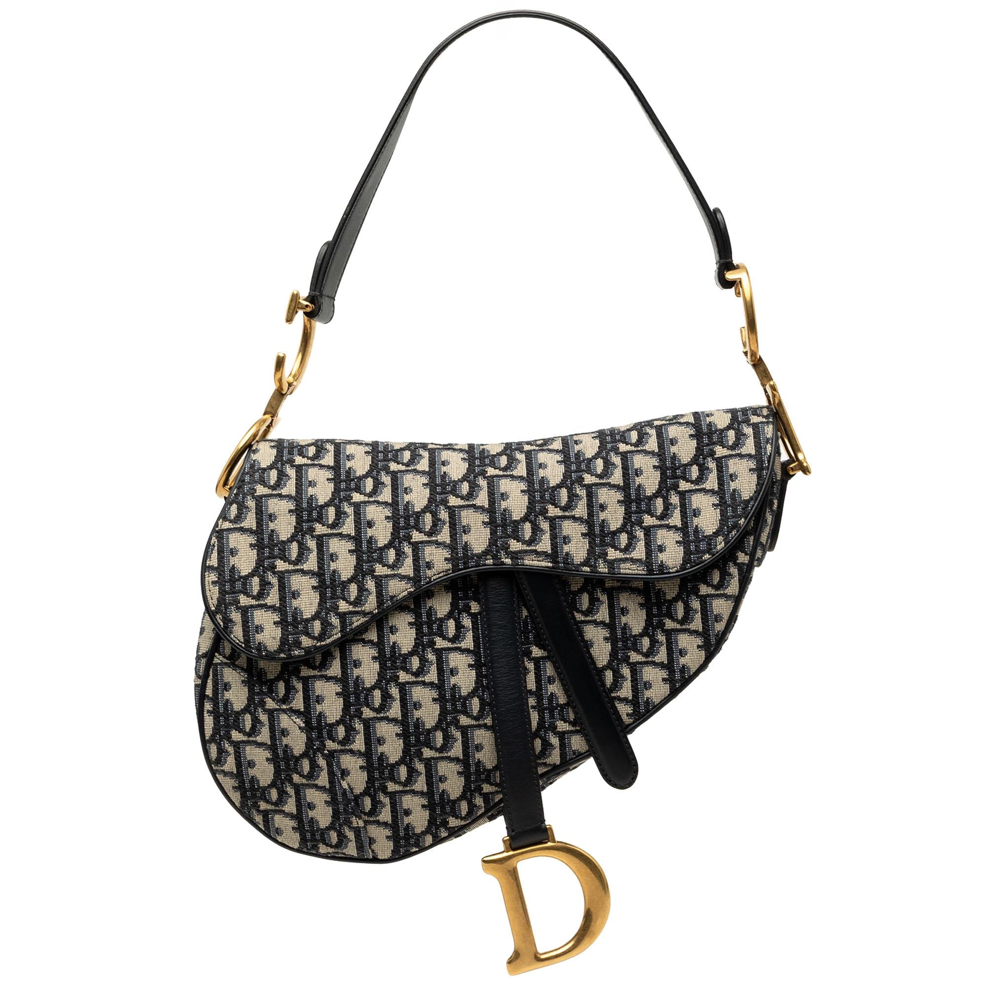 Dior Oblique Canvas Saddle Bag