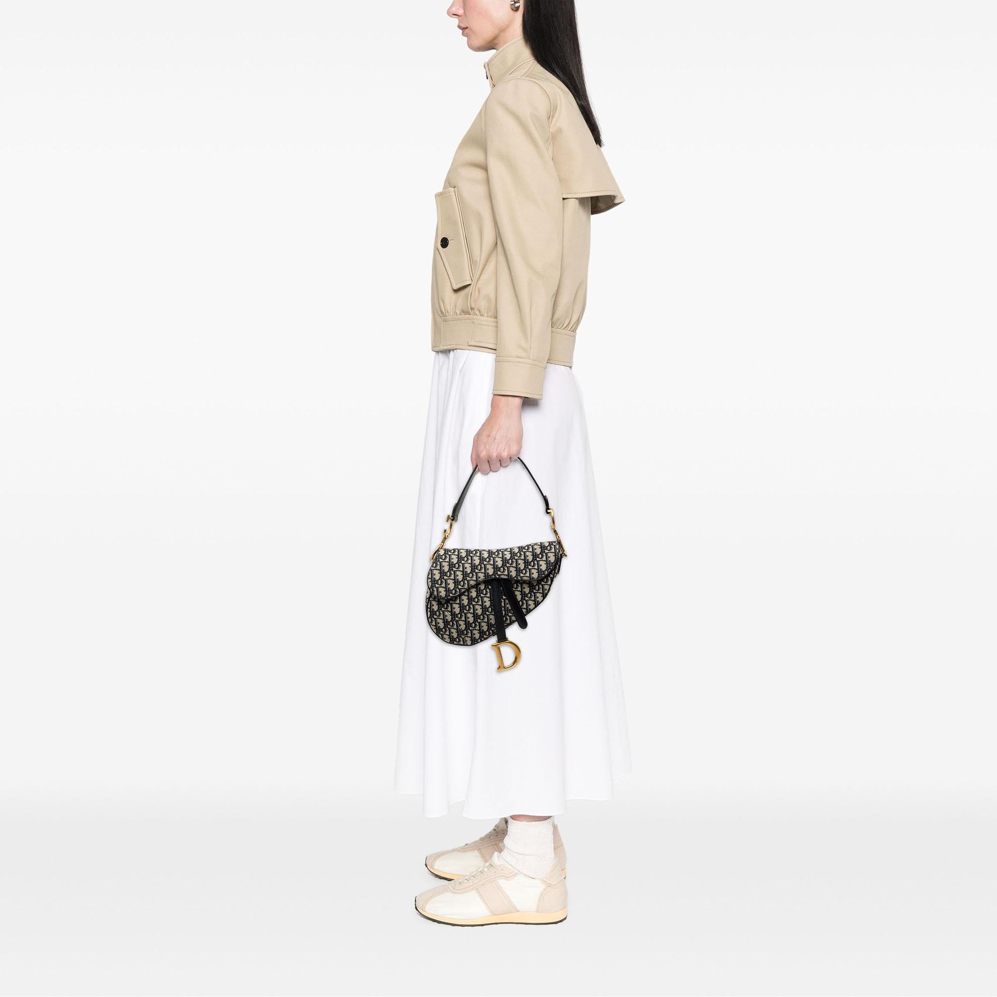 Dior Oblique Canvas Saddle Bag