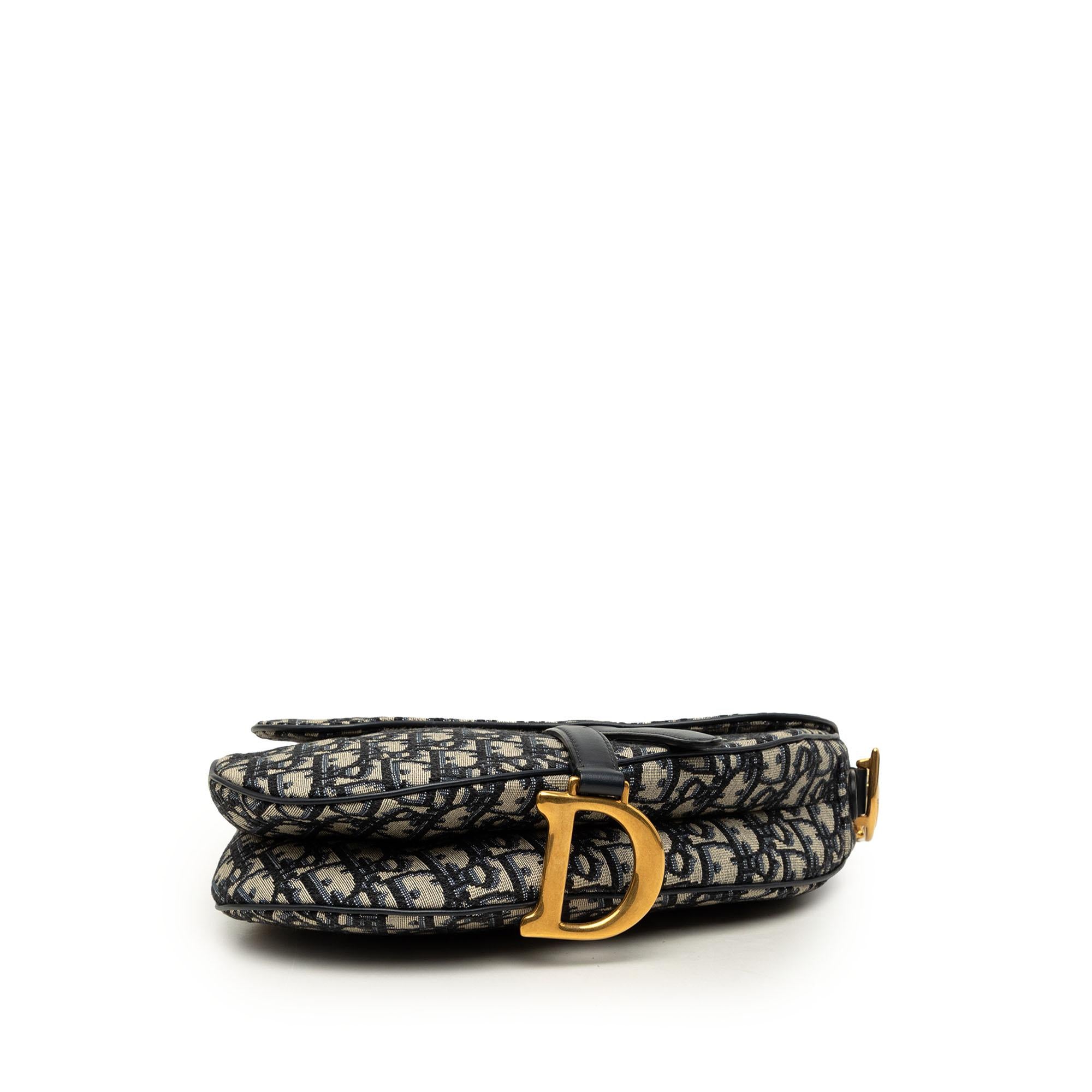 Dior Oblique Canvas Saddle Bag