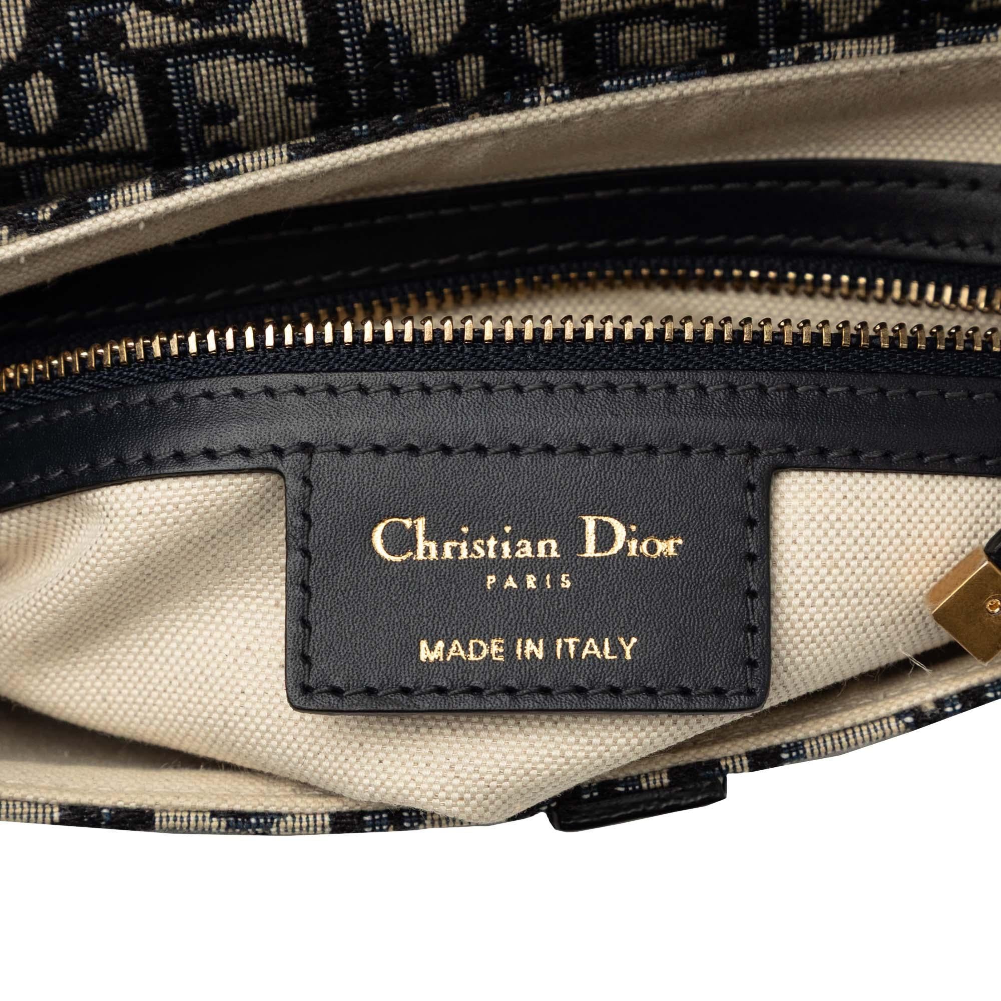 Dior Oblique Canvas Saddle Bag