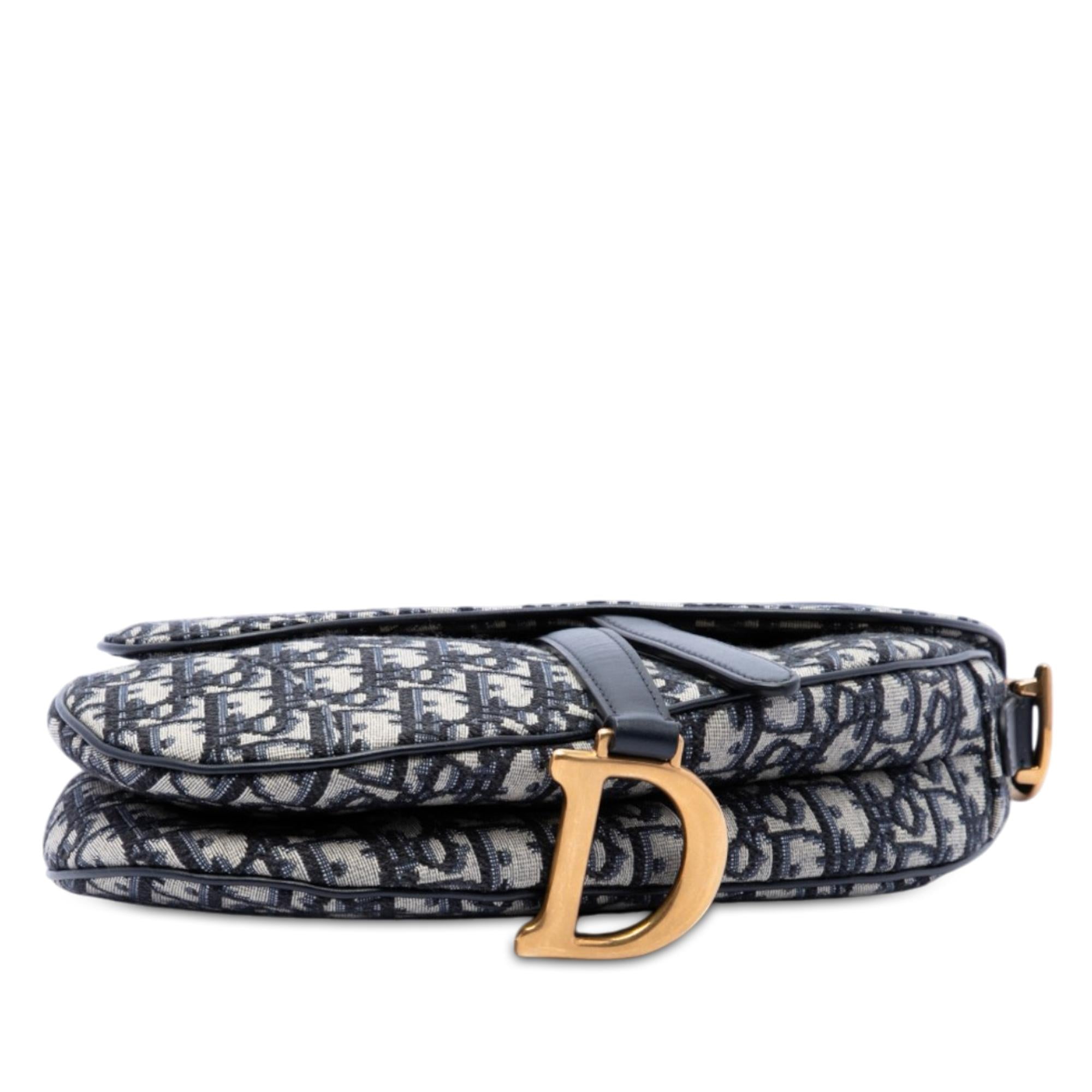 Dior Oblique Canvas Saddle Bag