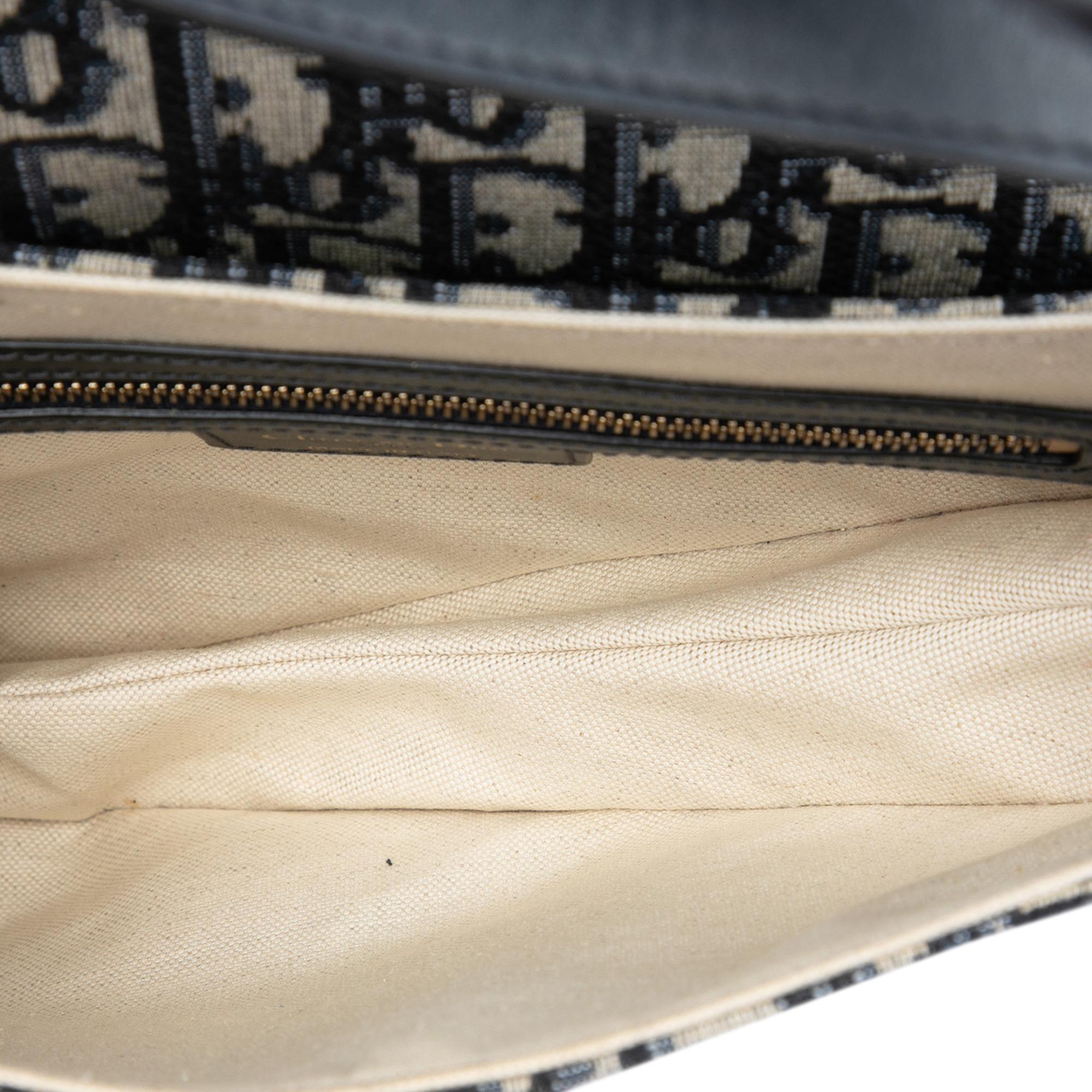 Dior Oblique Canvas Saddle Bag