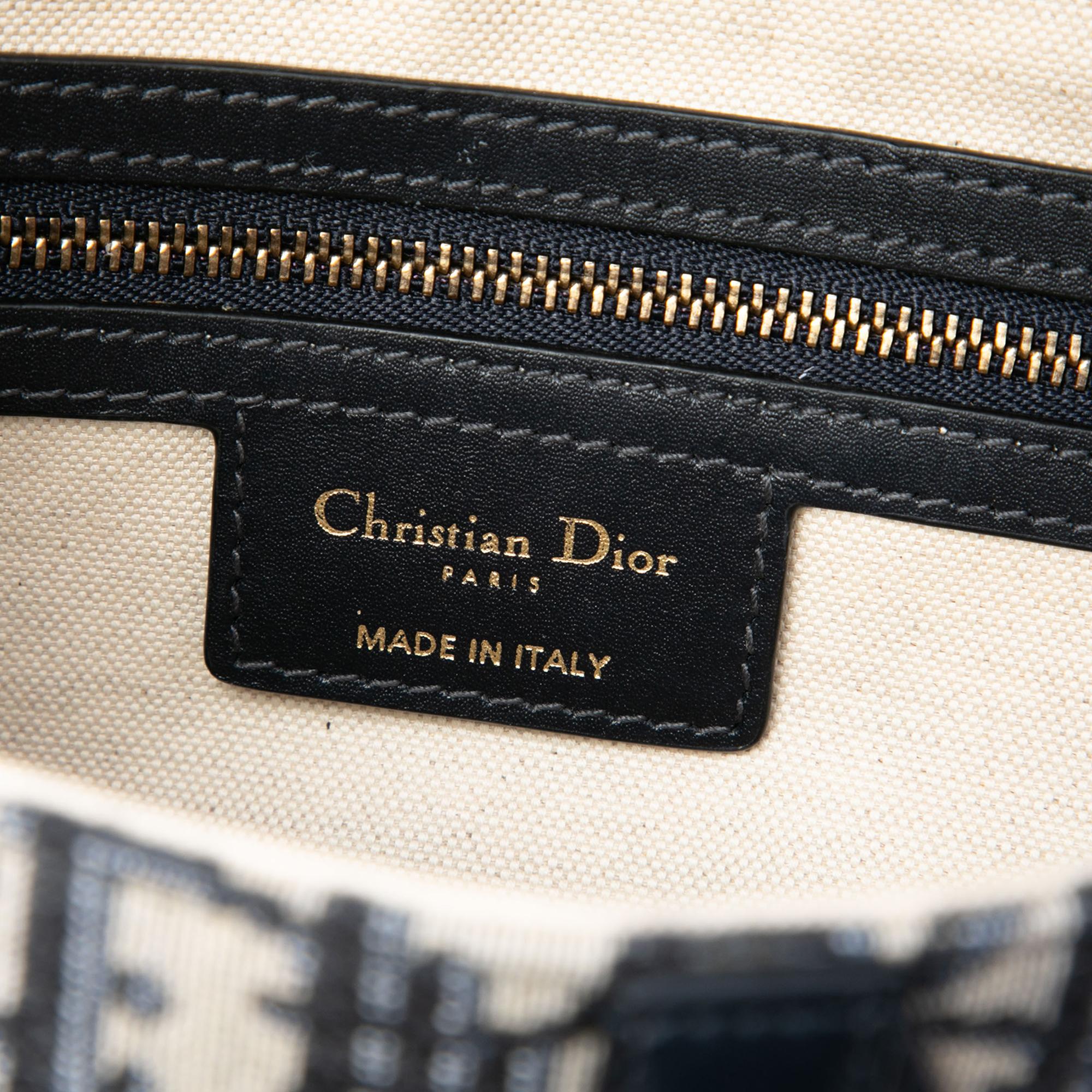 Dior Oblique Canvas Saddle Bag