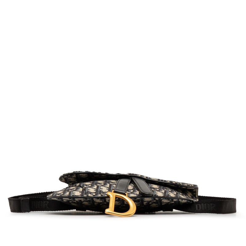 Dior Oblique Canvas Saddle Belt Bag (SHG-ZaE7b5)
