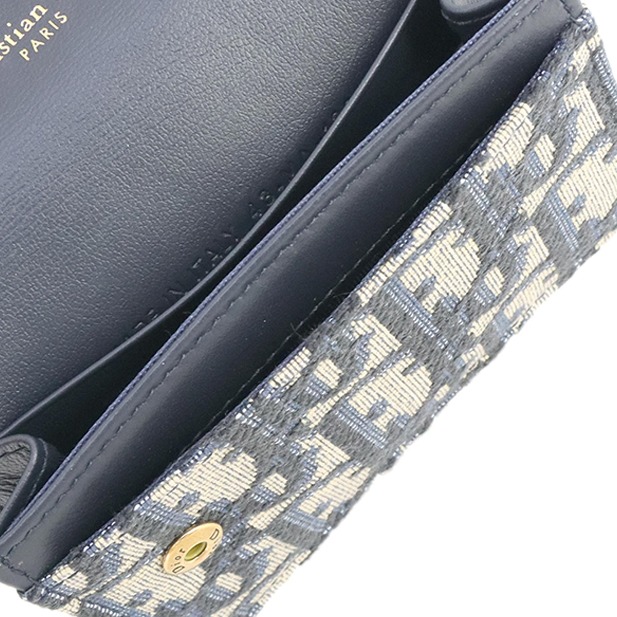 Dior Oblique Canvas Saddle Card Holder