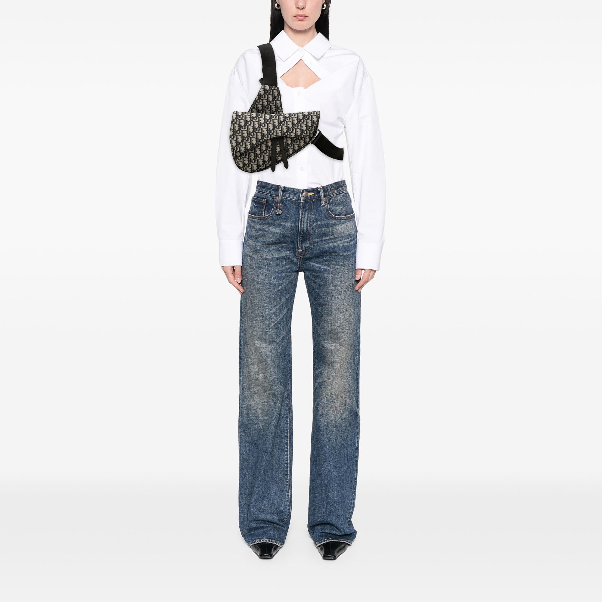 Dior Oblique Canvas Saddle Crossbody