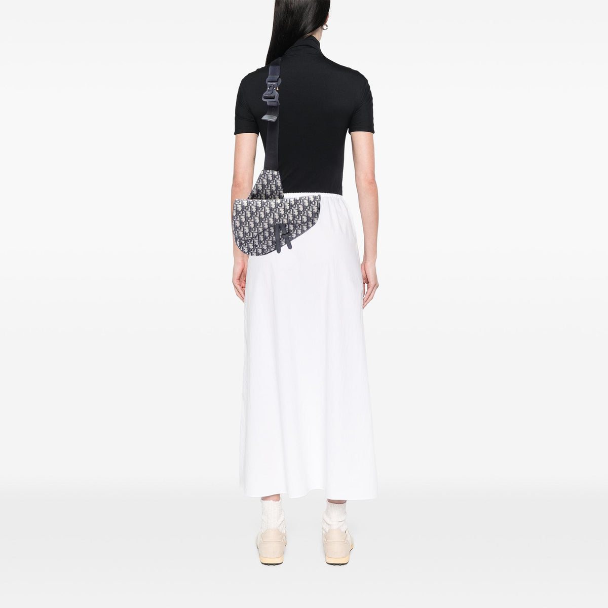 Dior Oblique Canvas Saddle Crossbody