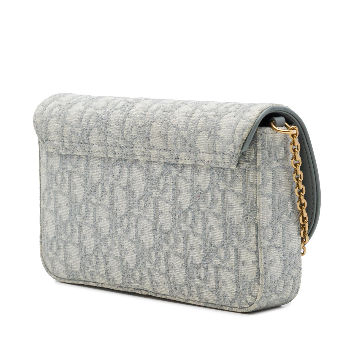 Dior Oblique Canvas Saddle Wallet On Chain