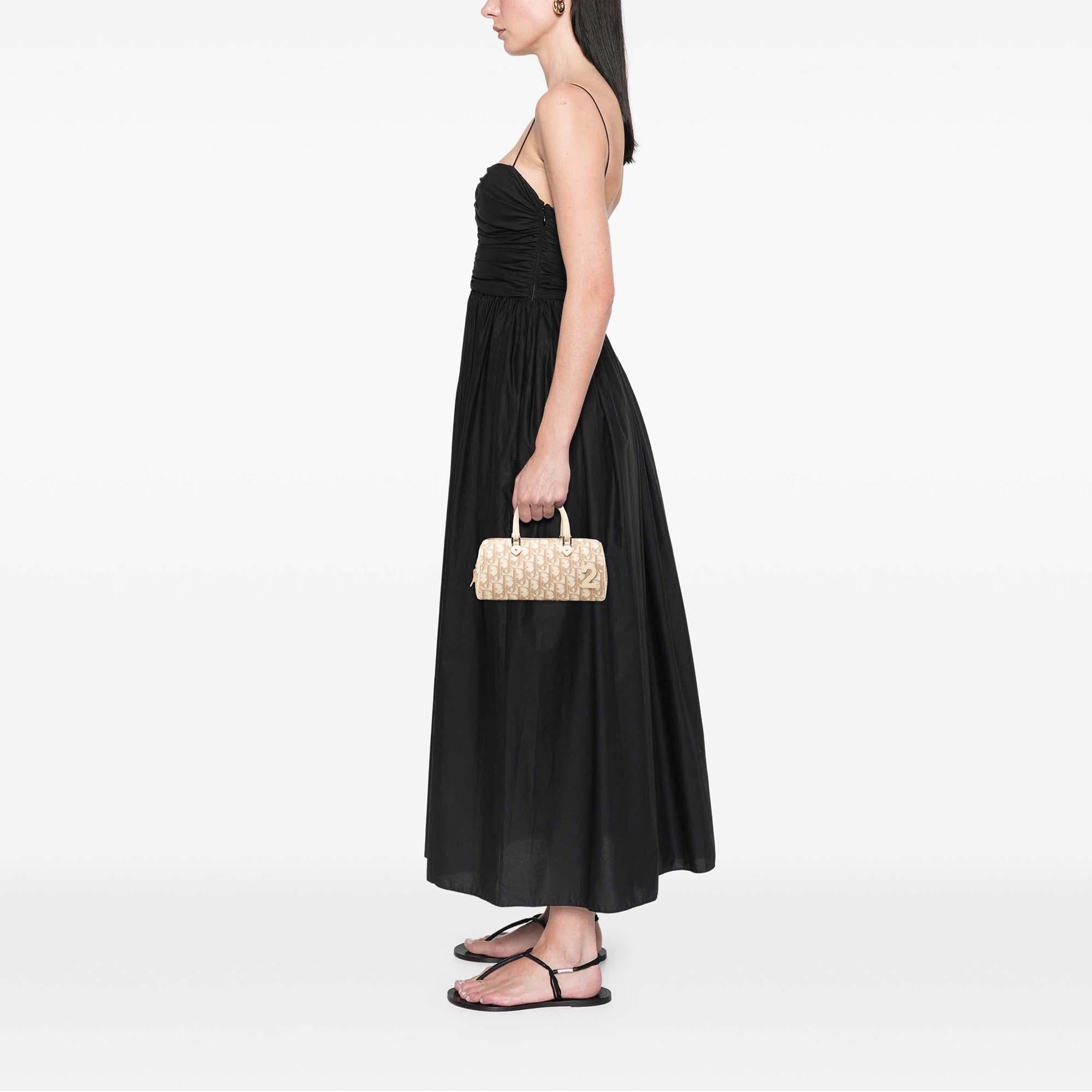 Dior Oblique Canvas Trotter Boston Bag