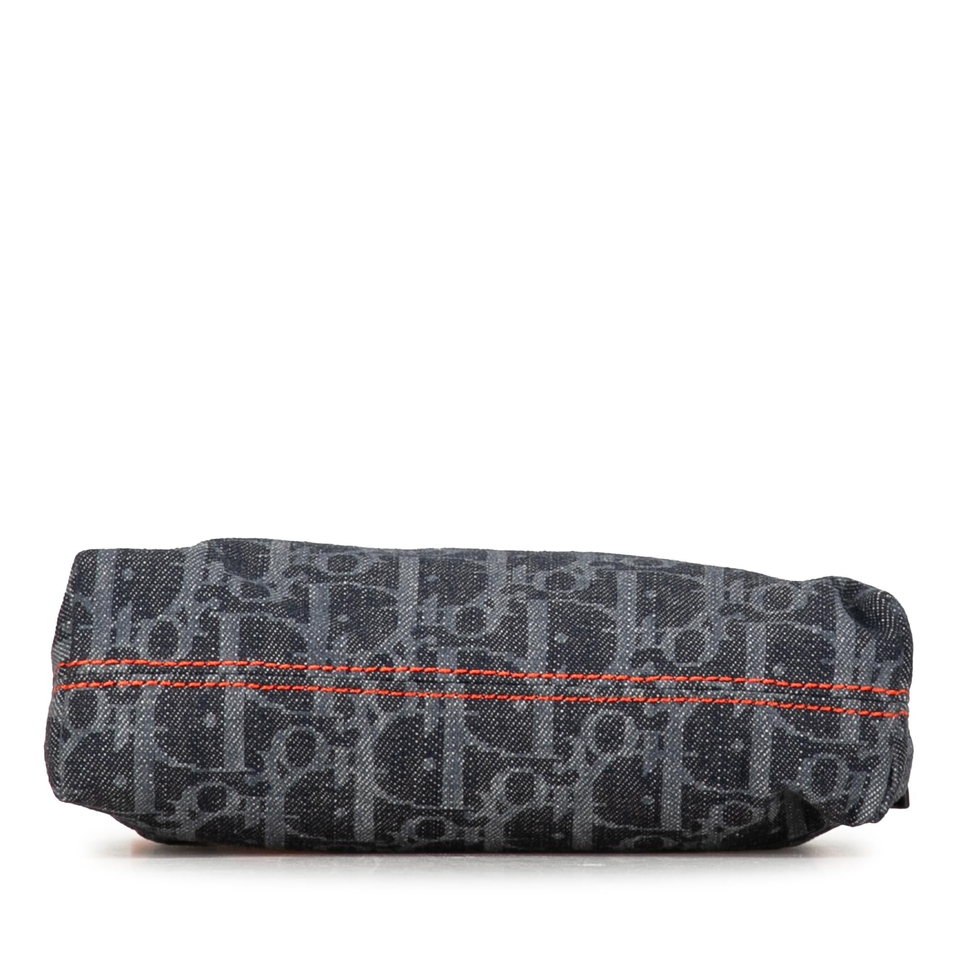 Dior Oblique Denim Flight Cosmetic Pouch (SHG-fnmNRW)