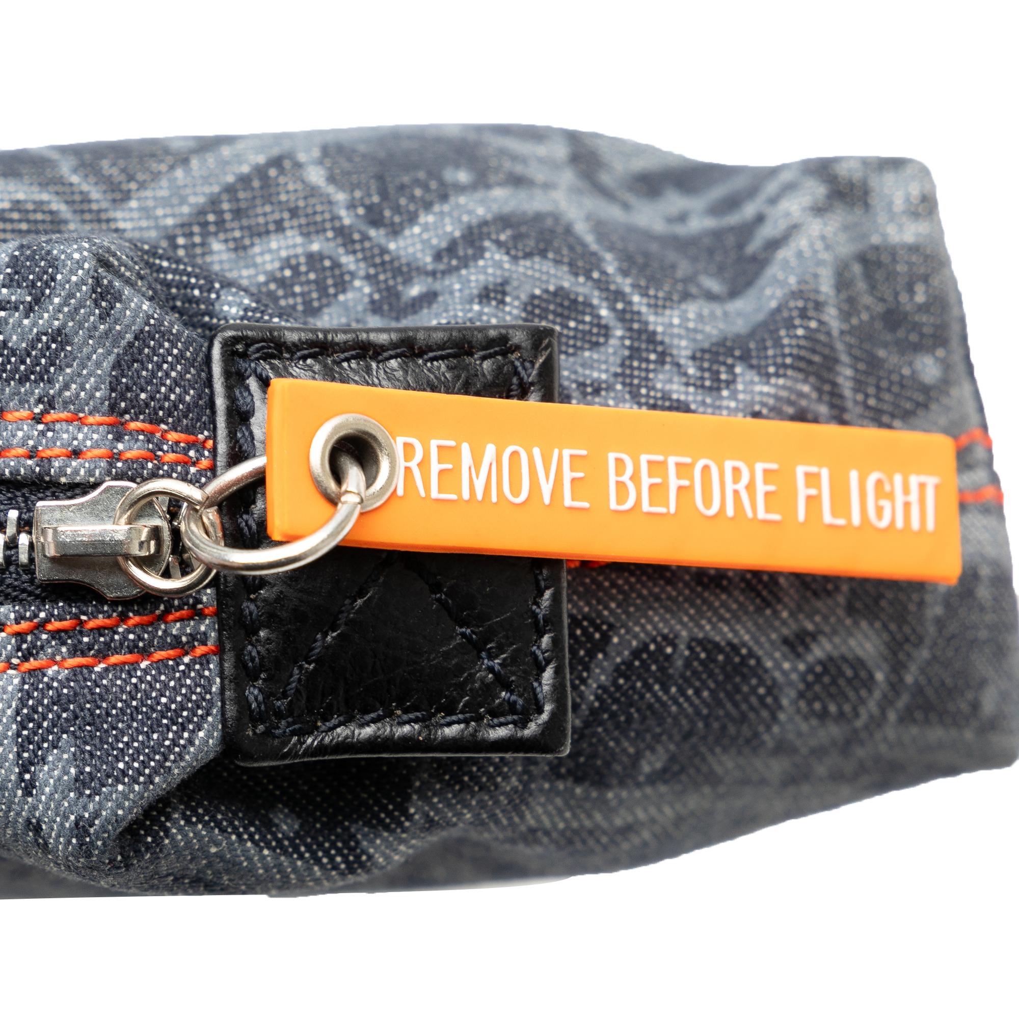 Dior Oblique Denim Flight Cosmetic Pouch (SHG-fnmNRW)