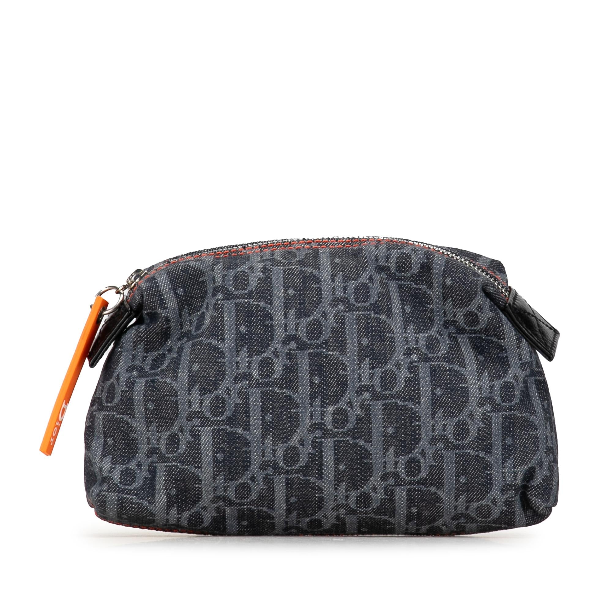Dior Oblique Denim Flight Cosmetic Pouch (SHG-fnmNRW)