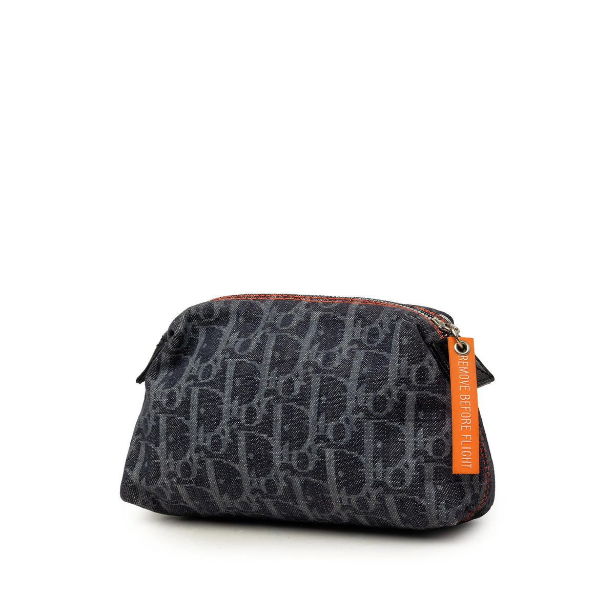 Dior Oblique Denim Flight Cosmetic Pouch