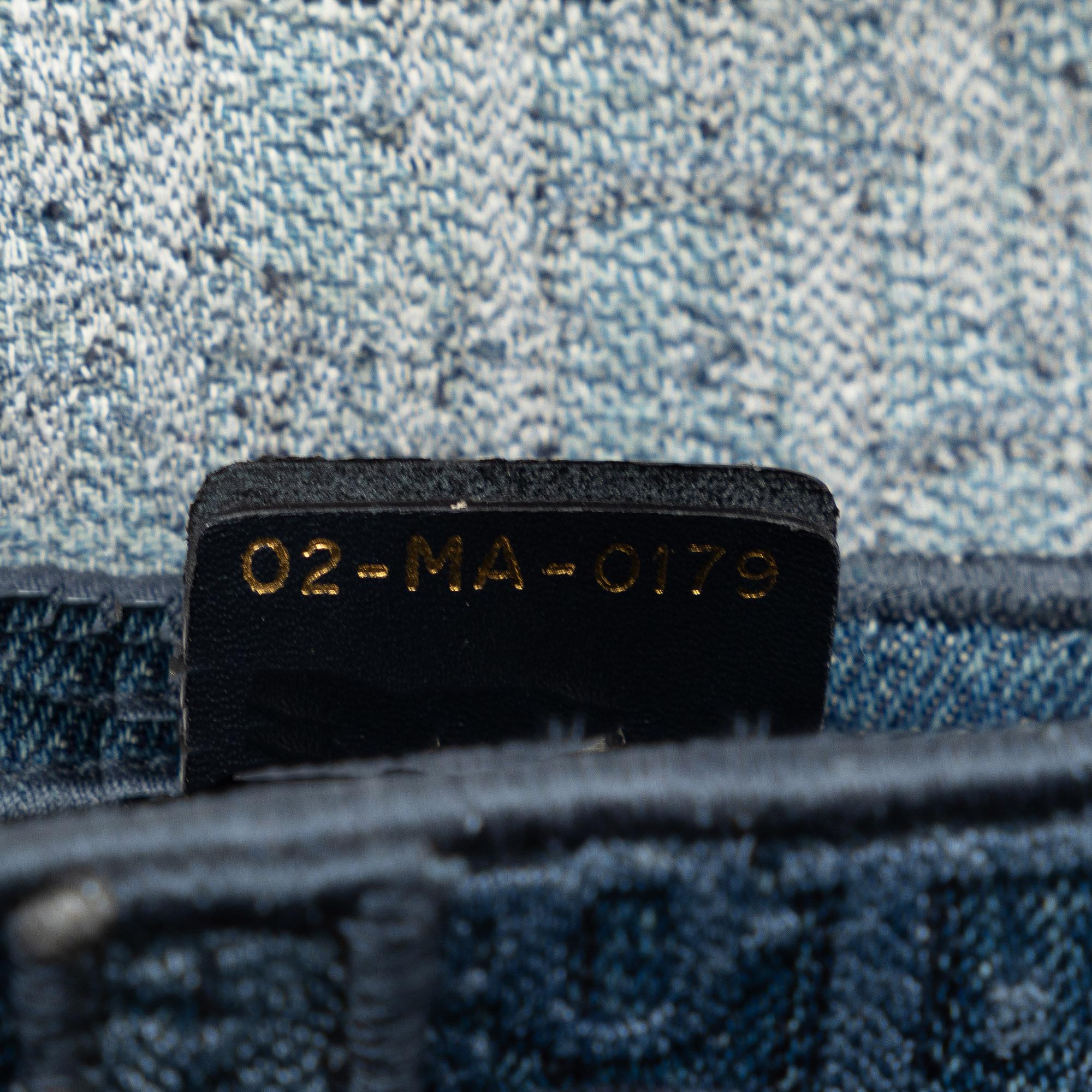 Dior Oblique Denim Saddle Bag (SHG-tFXGoz)