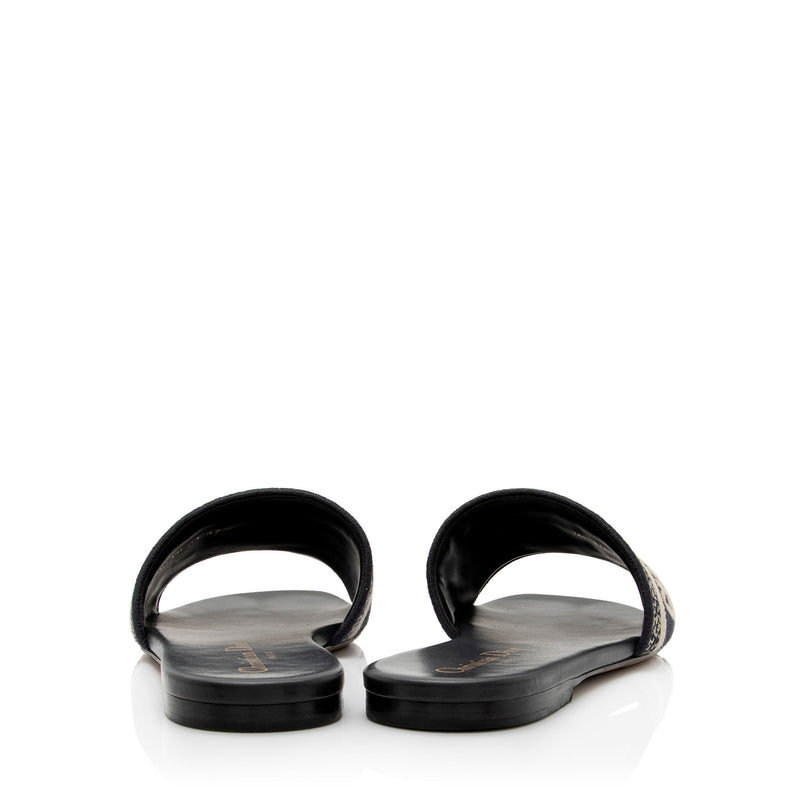 Dior Oblique Dway Slides - Size 7.5 / 37.5 (SHF-XfPY7w)
