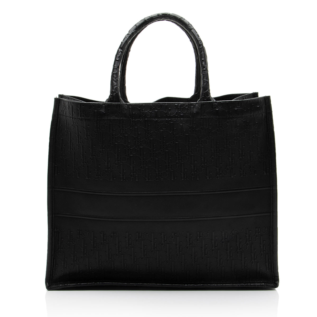 Dior Oblique Embossed Calfskin Large Book Tote