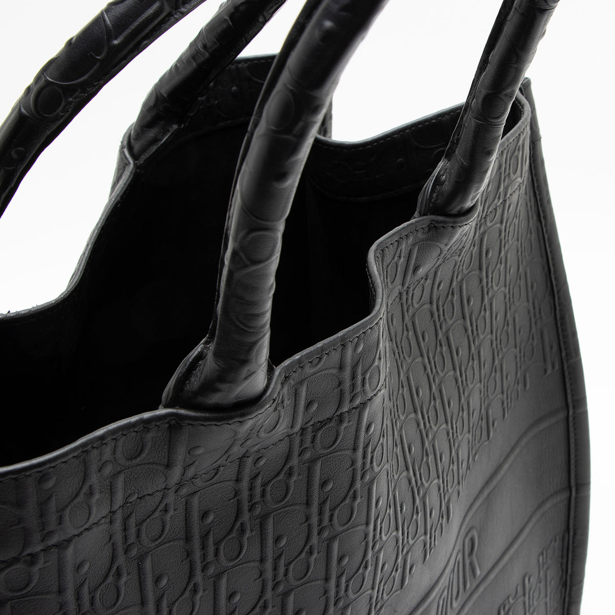 Dior Oblique Embossed Calfskin Large Book Tote
