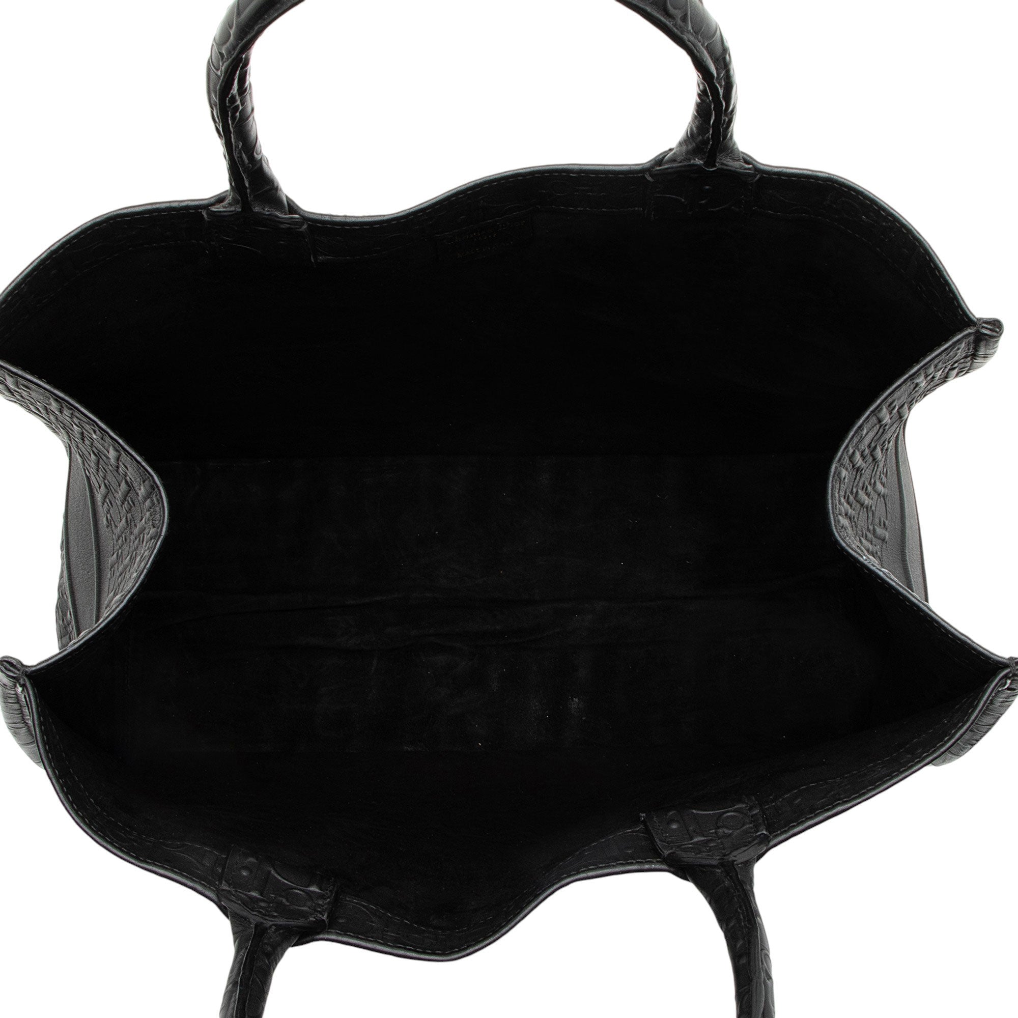 Dior Oblique Embossed Calfskin Large Book Tote
