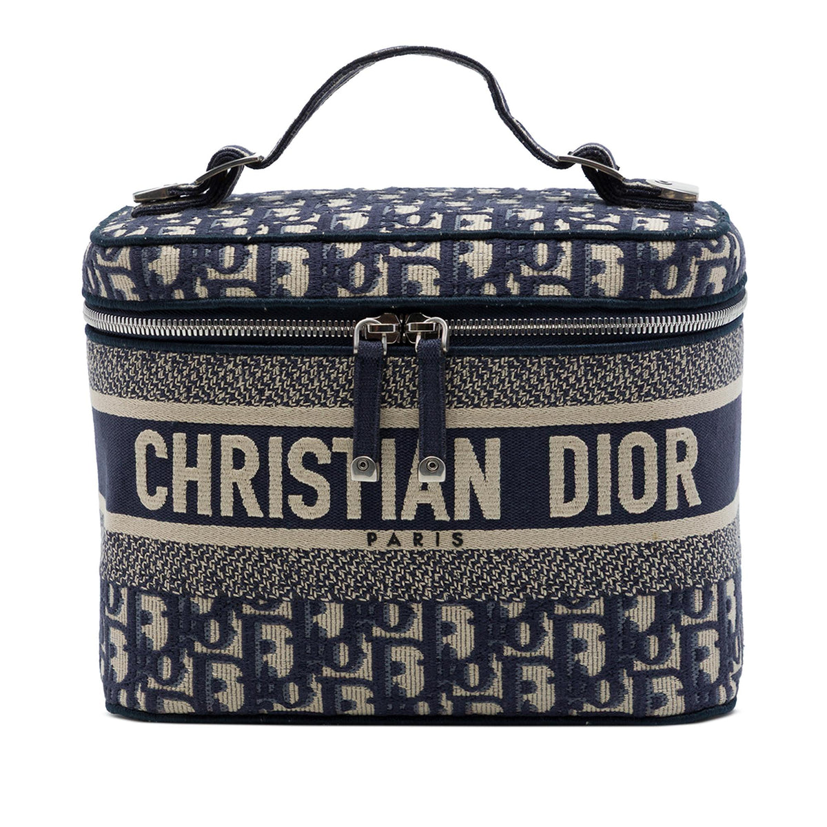 Dior Oblique Embroidered Canvas Diortravel Vanity Case