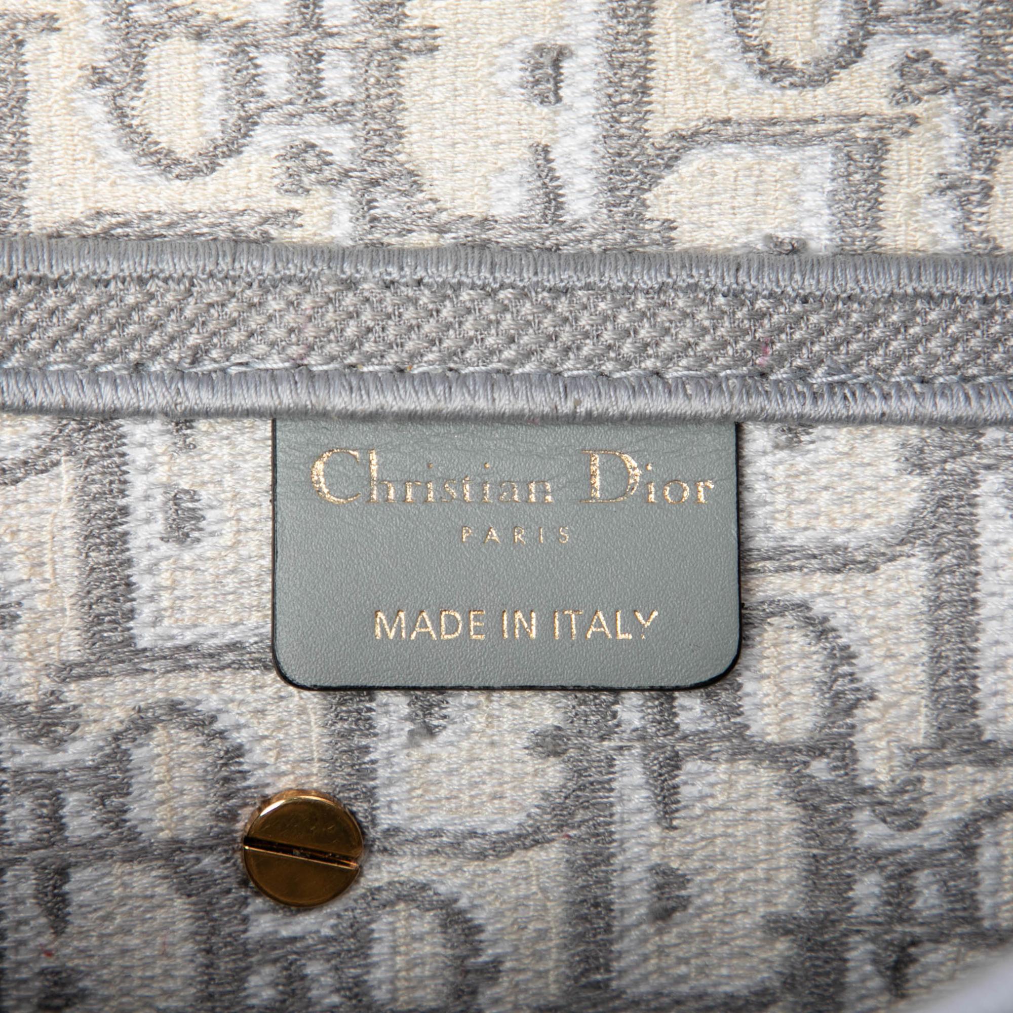 Dior Oblique Embroidered Canvas Saddle Bag