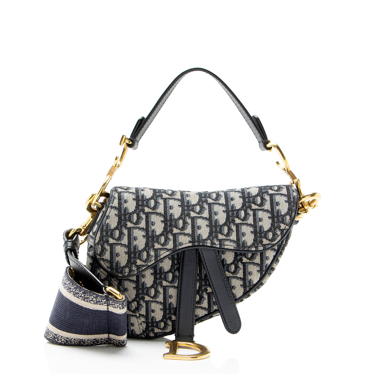 Dior Oblique Mini Saddle Bag with Strap