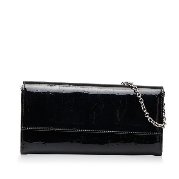 Dior Oblique Patent Leather Wallet on Chain (SHG-I5xAYq)