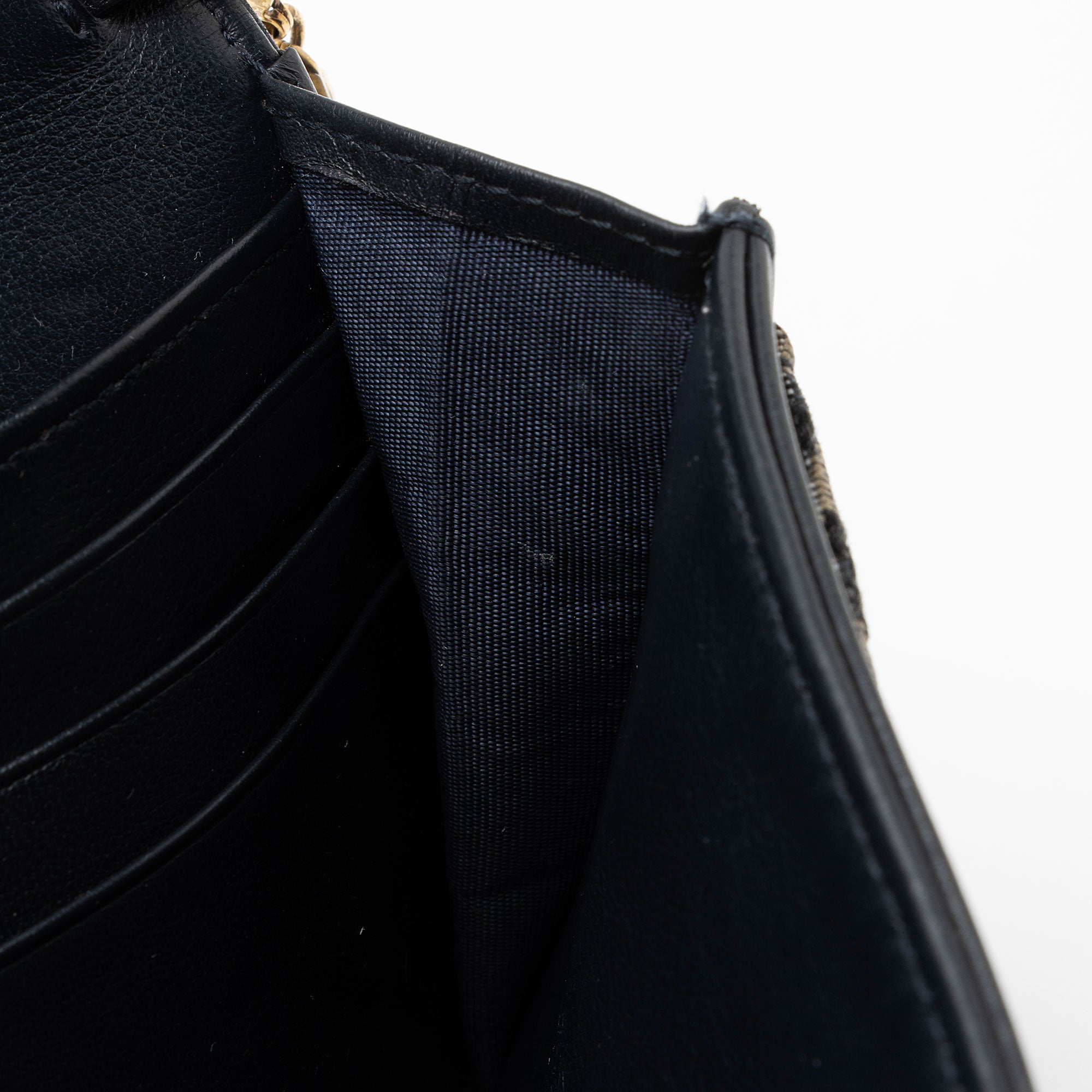 Dior Oblique Saddle Chain Wallet Crossbody