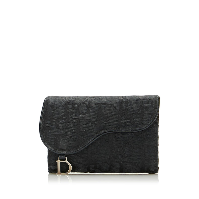 Christian Dior Dior Oblique Key Holder, Black