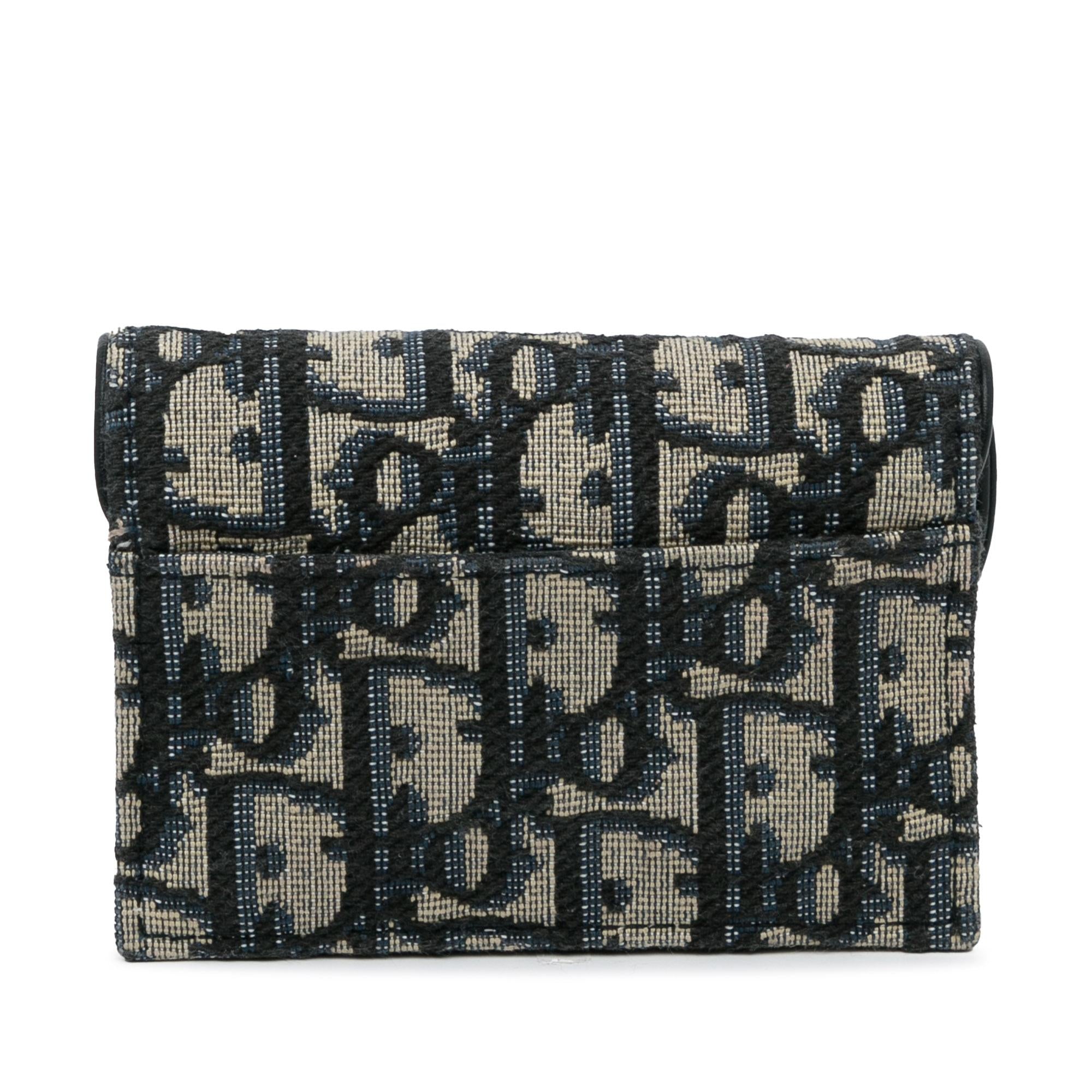 Dior Oblique Saddle Wallet (SHG-SACkD2)