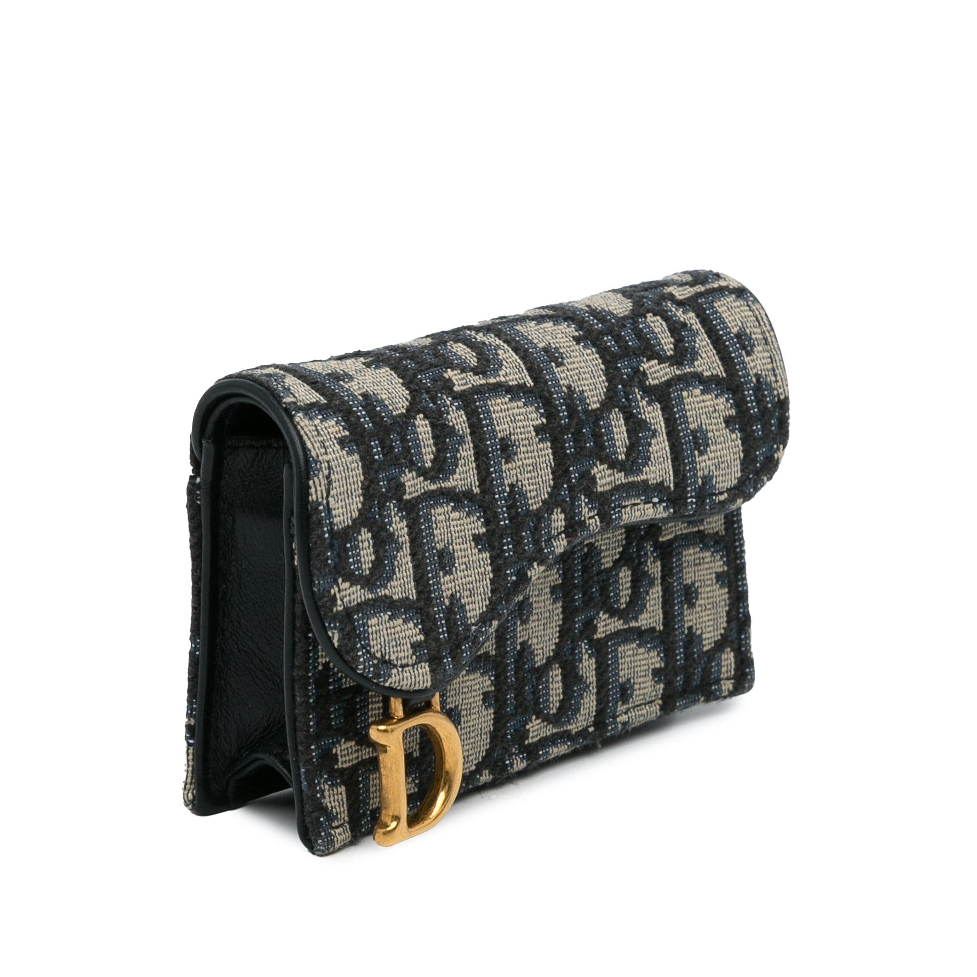 Dior Oblique Saddle Wallet (SHG-SACkD2)