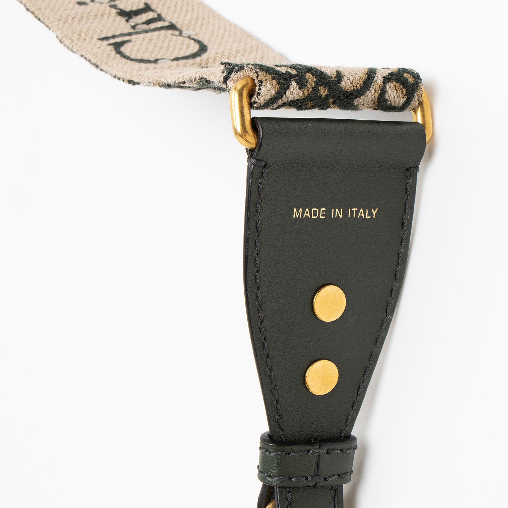Dior Oblique Studded Shoulder Strap