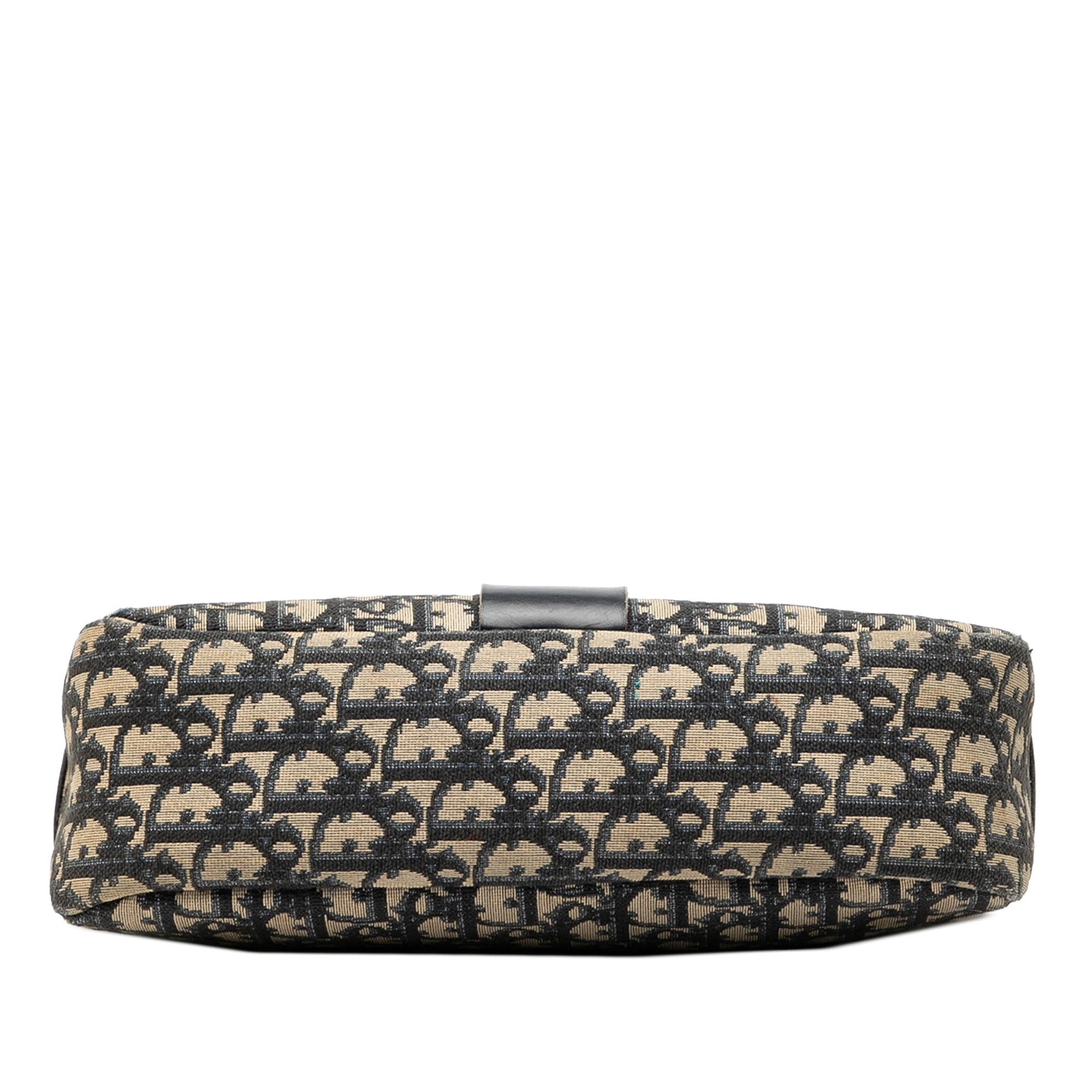 Dior Oblique Trotter Canvas Shoulder Bag