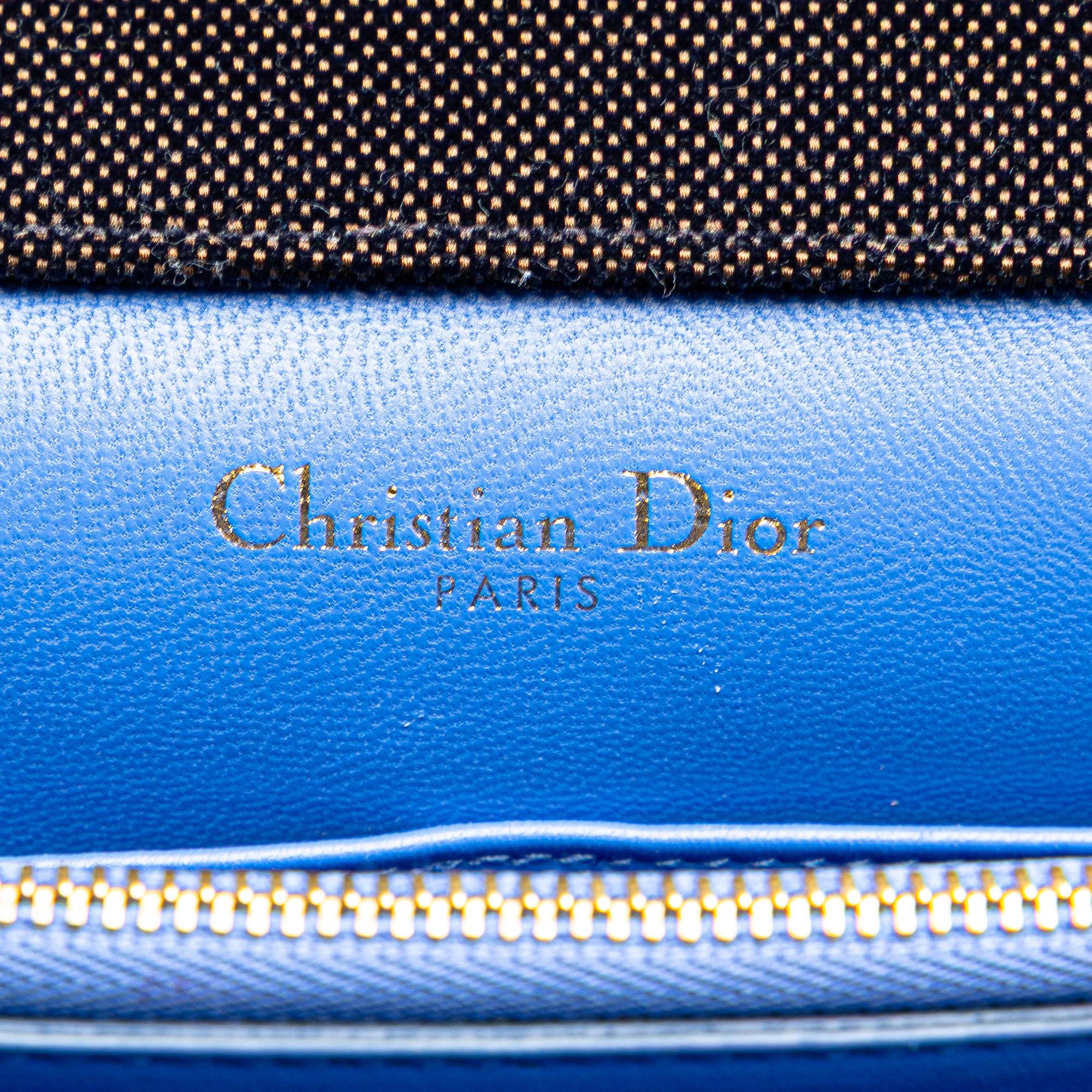 Dior Oblique Velvet Diorama Satchel