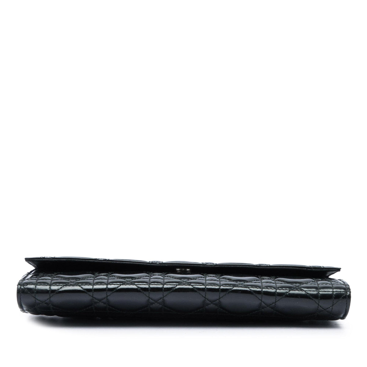 Dior Patent Cannage Clutch with Chain