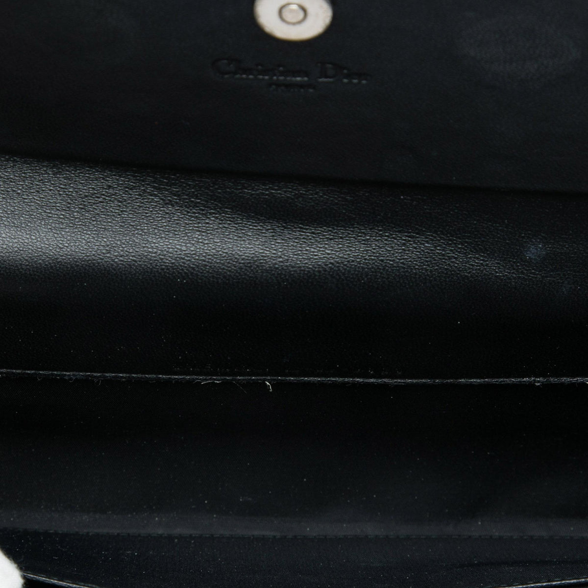 Dior Patent Cannage Clutch with Chain