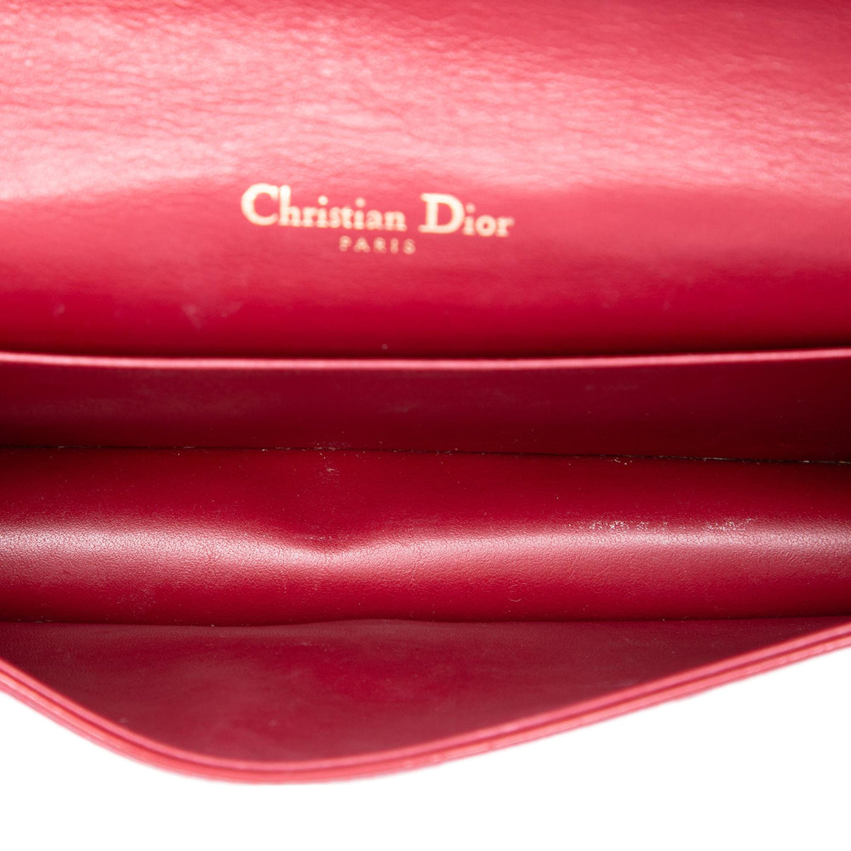 Dior Patent Cannage Lady Dior Chain Convertible Clutch