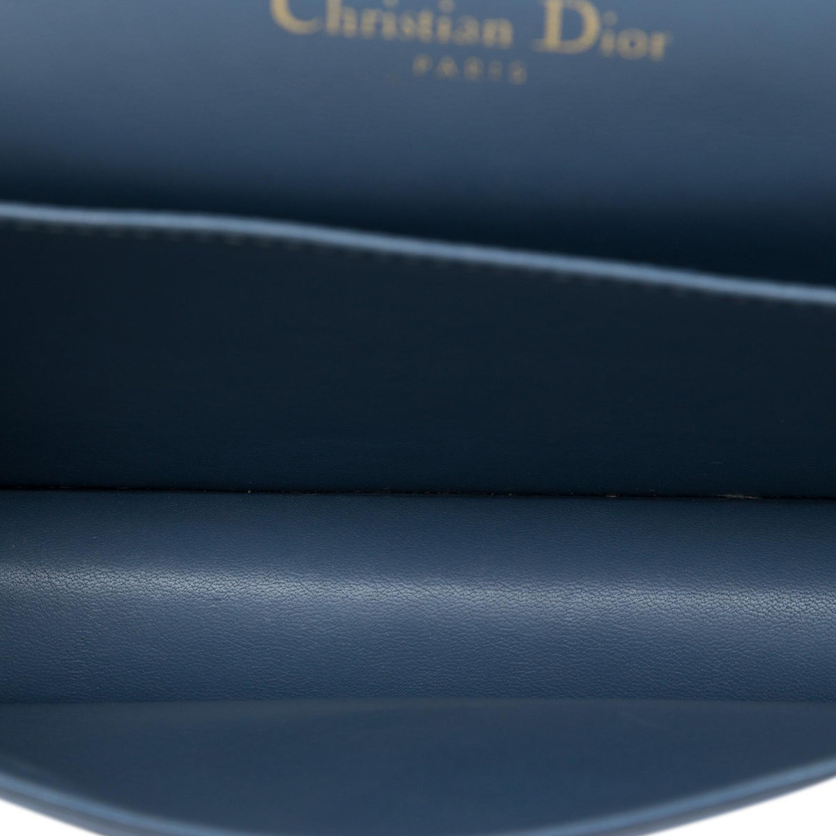 Dior Patent Cannage Lady Dior Pouch with Chain