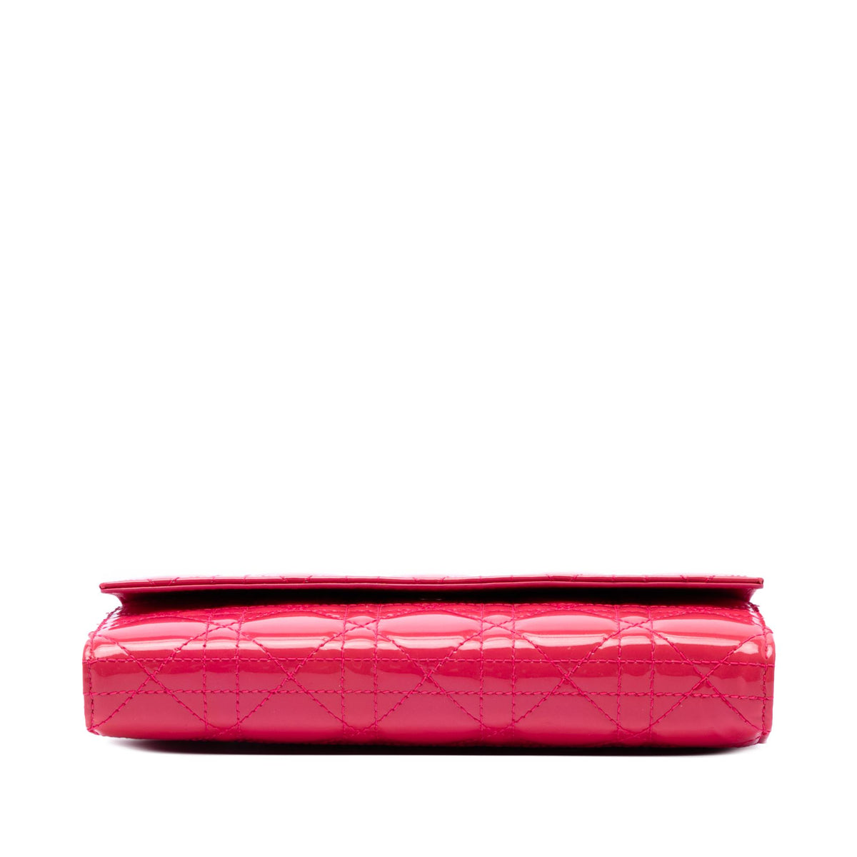 Dior Patent Cannage Lady Dior Wallet On Chain