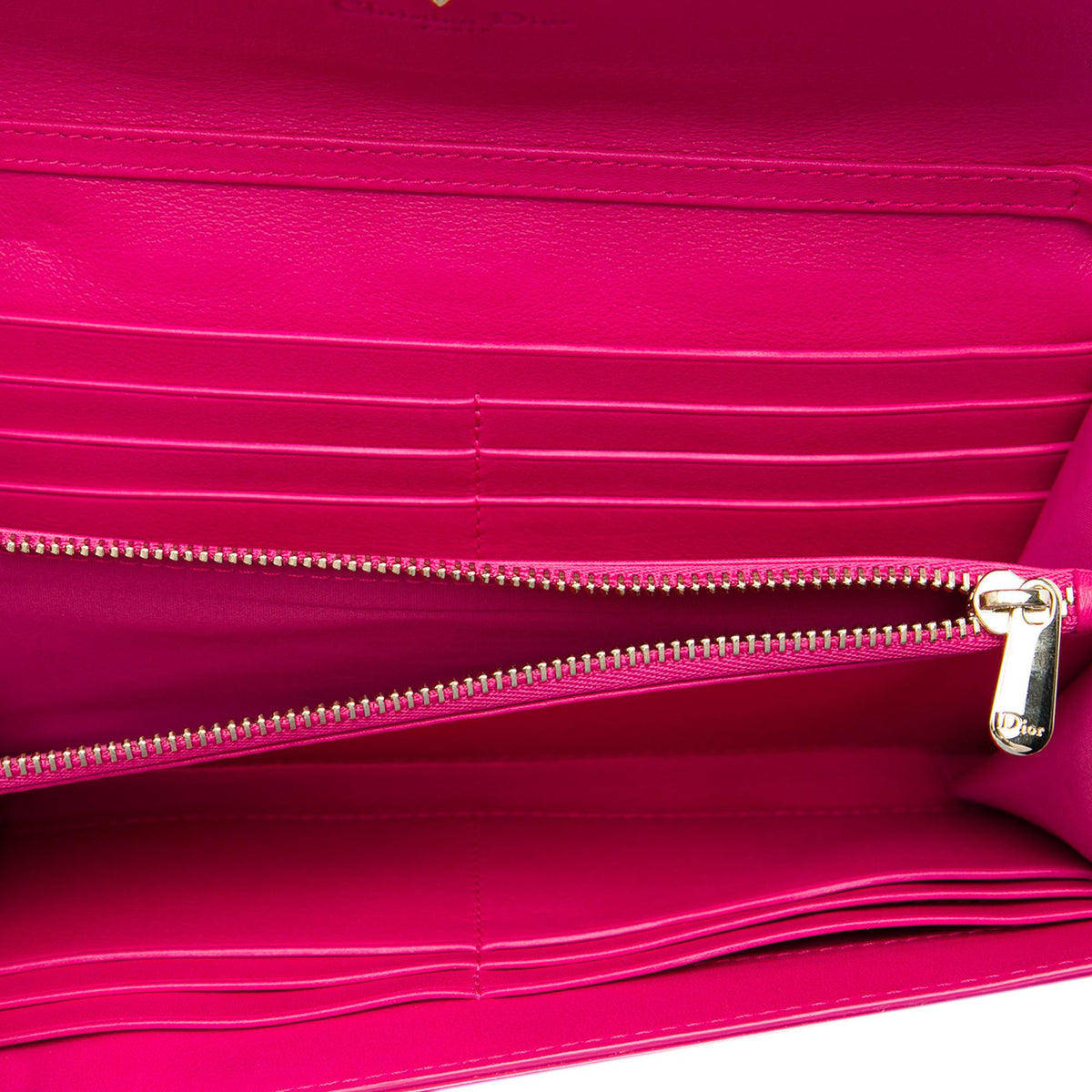 Dior Patent Cannage Lady Dior Wallet On Chain