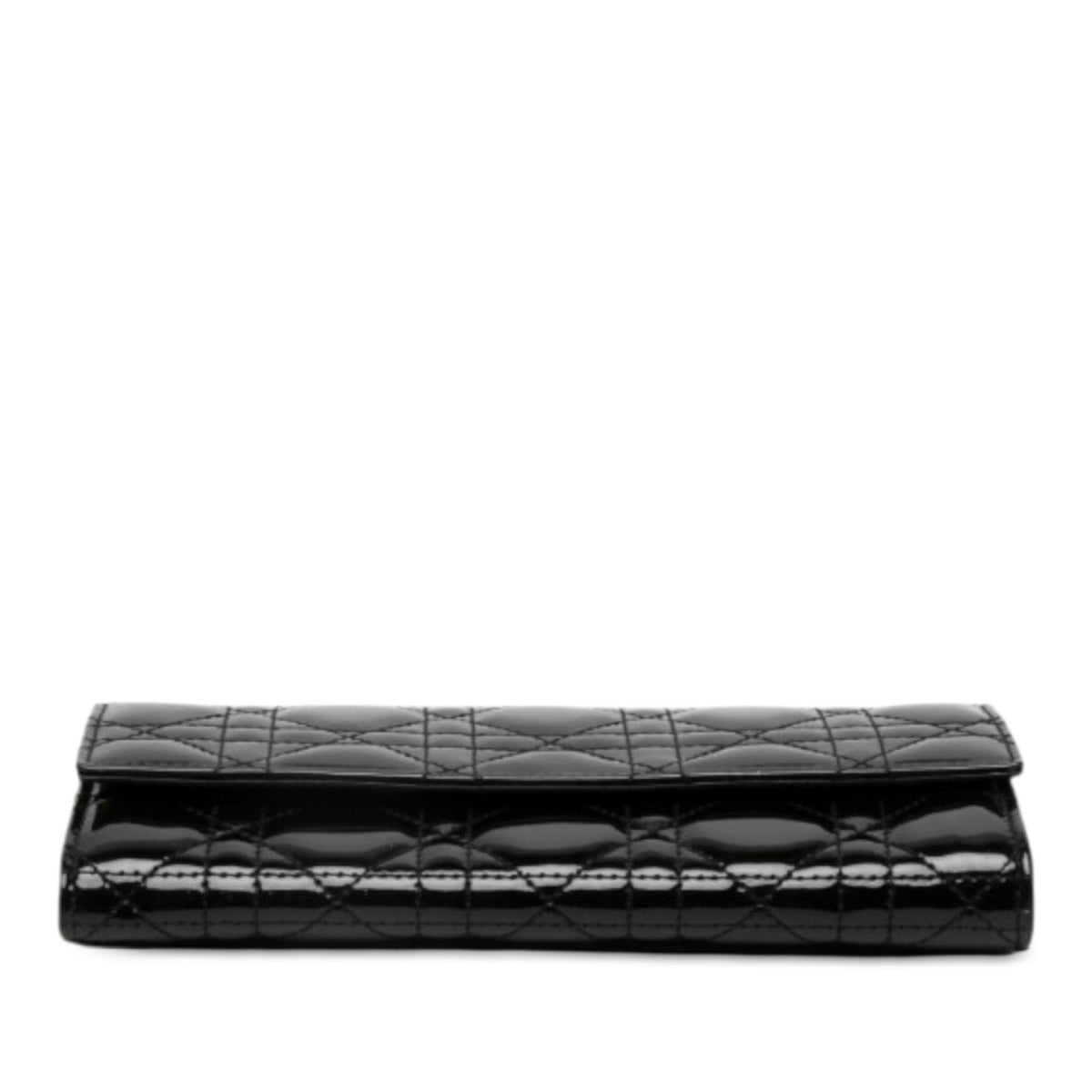 Dior Patent Cannage Lady Dior Wallet On Chain