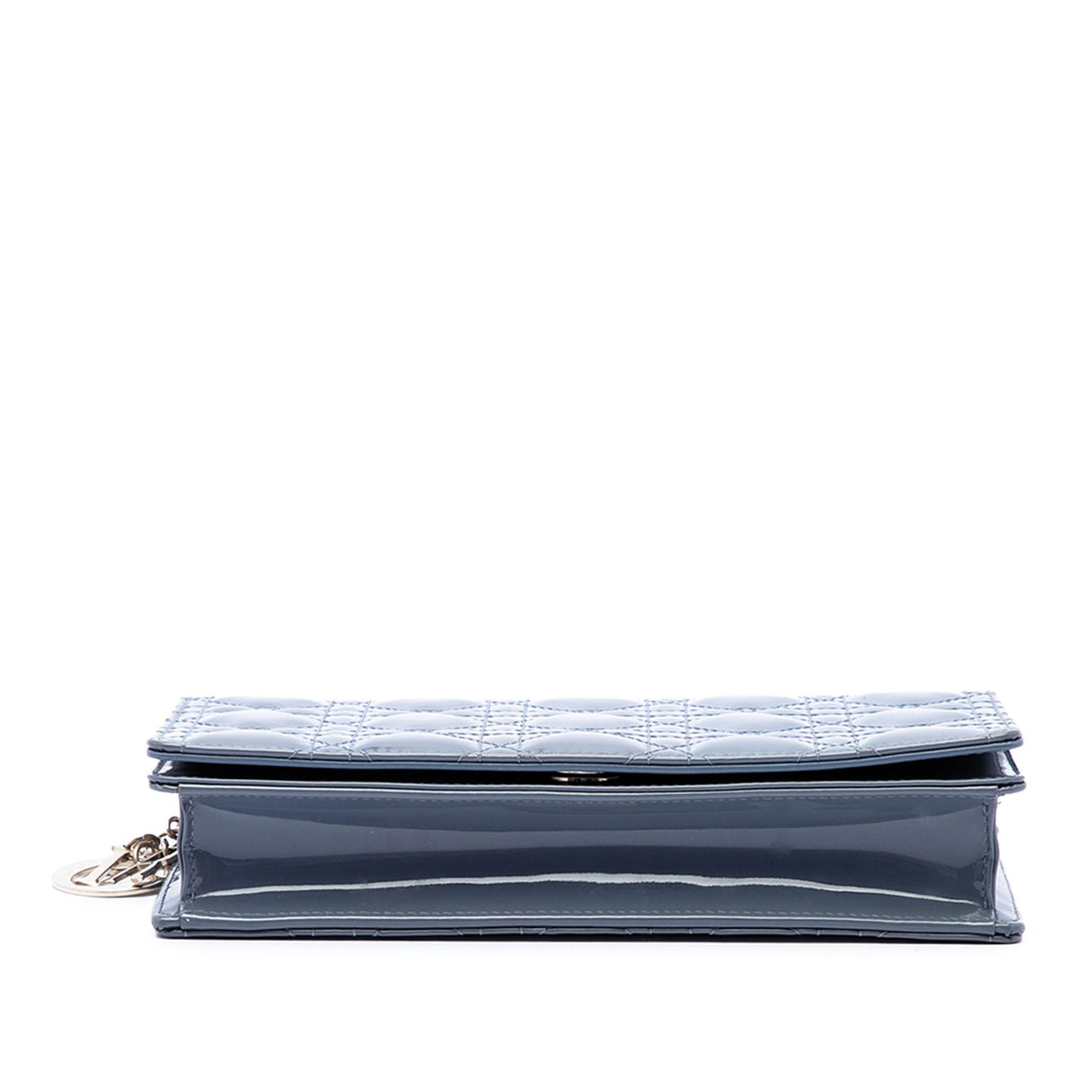 Dior Patent Cannage Lady Dior Wallet On Chain