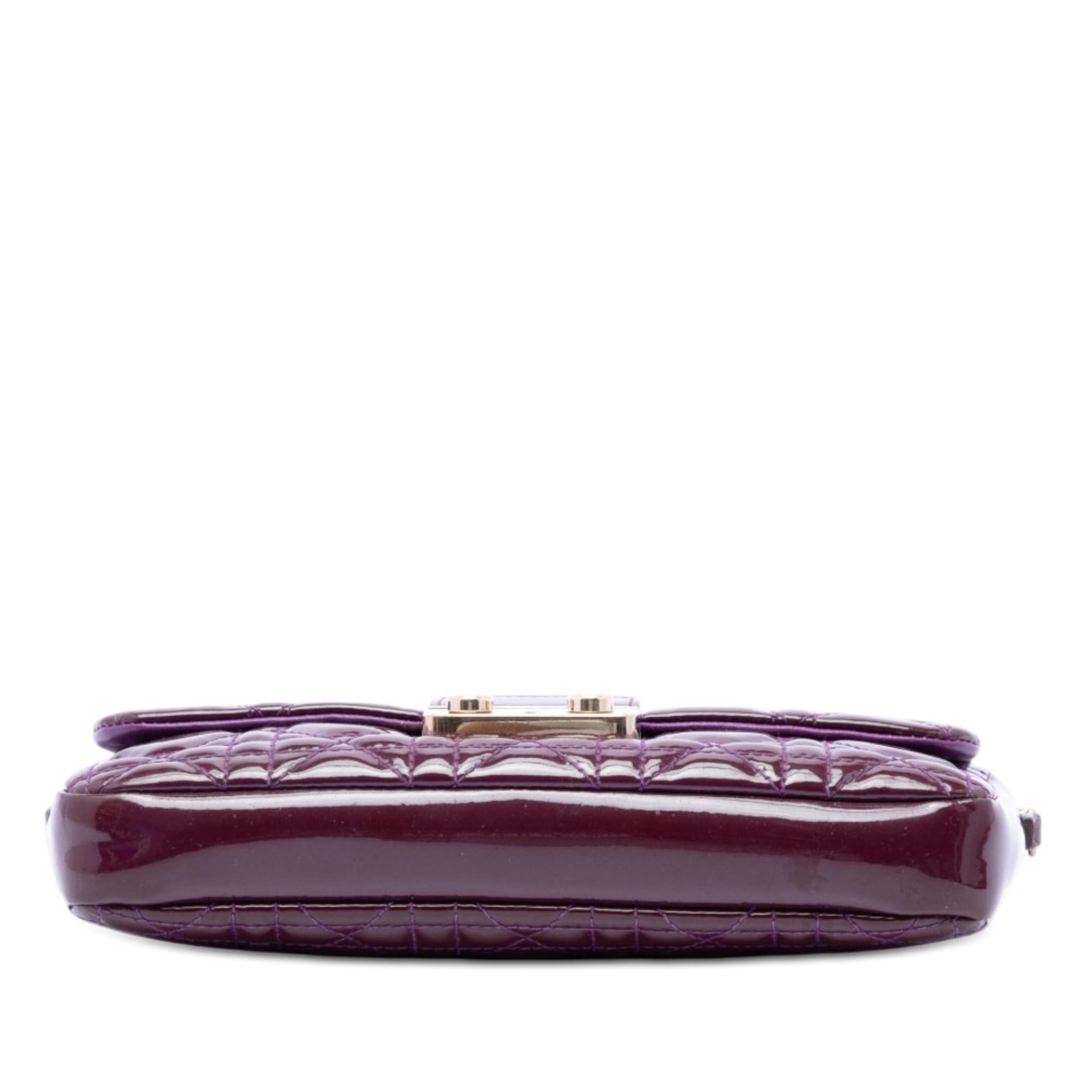 Dior Patent Cannage New Lock Pouch Crossbody